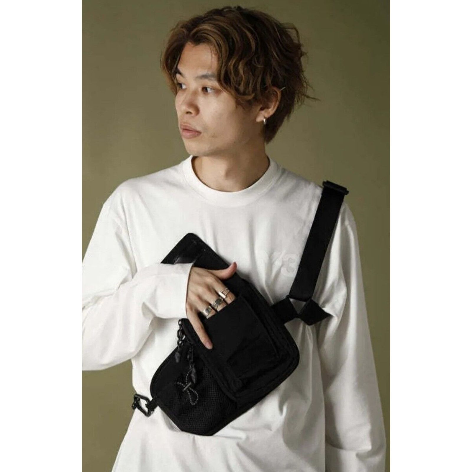 Y-3 Adidas Y-3 GK2109 Yohji Yamamoto CH3 Cord Bum Bag Size ONE SIZE - 3 Thumbnail