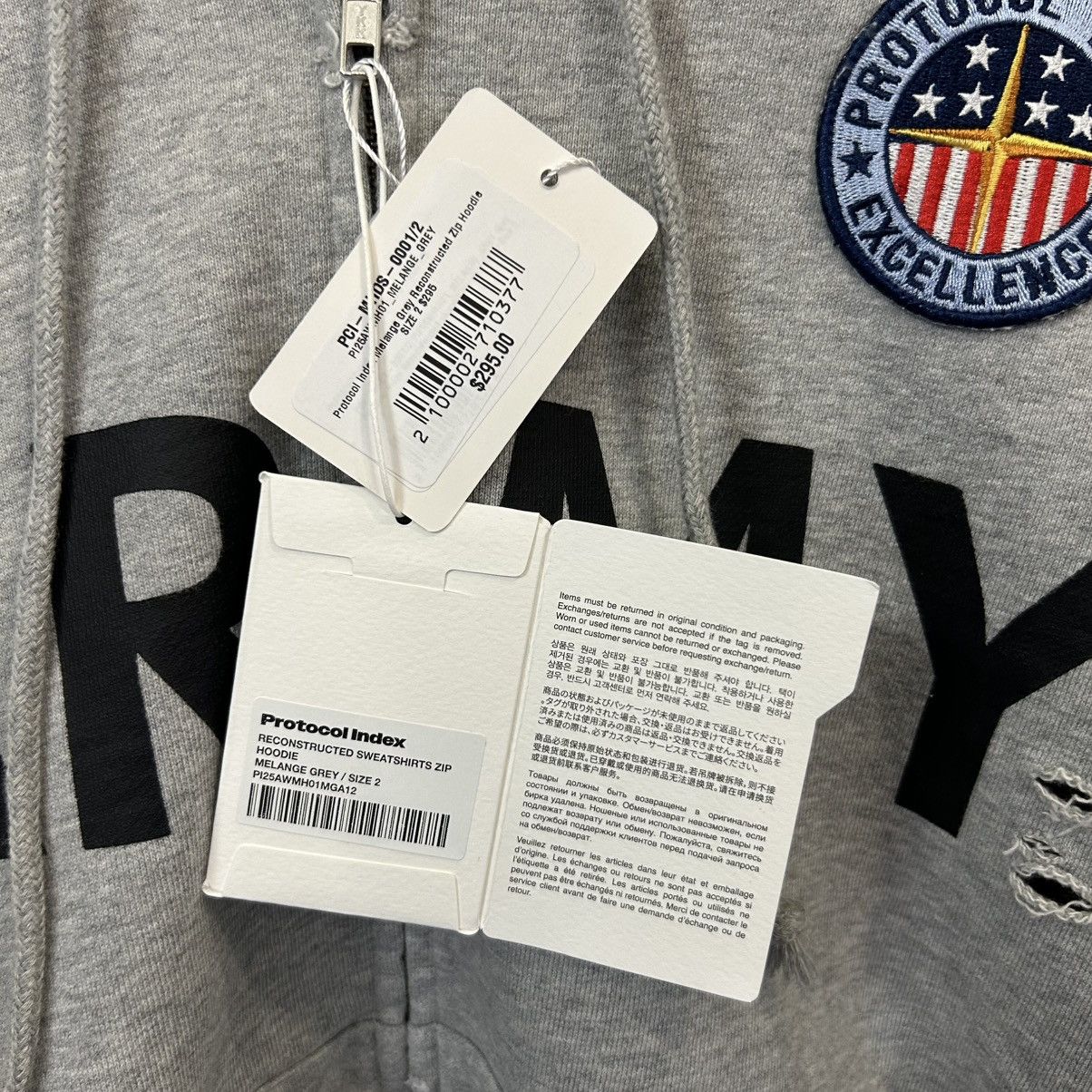 PROJECT G/R Protocol Index Reconstructed Zip Up Hoodie Size US M / EU 48-50 / 2 - 4 Thumbnail