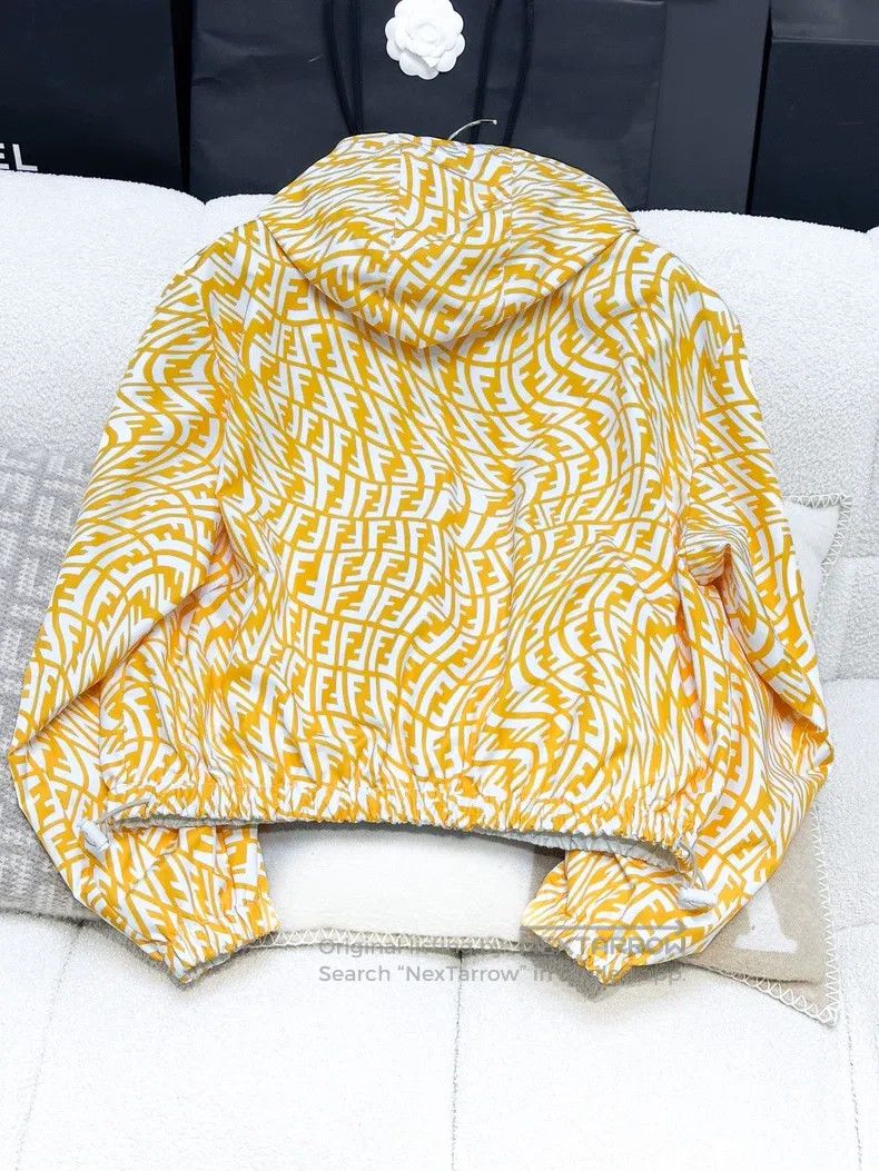 Fendi Fendi Yellow and white logo all-over printed drawstring lo Size M / US 6-8 / IT 42-44 - 2 Thumbnail
