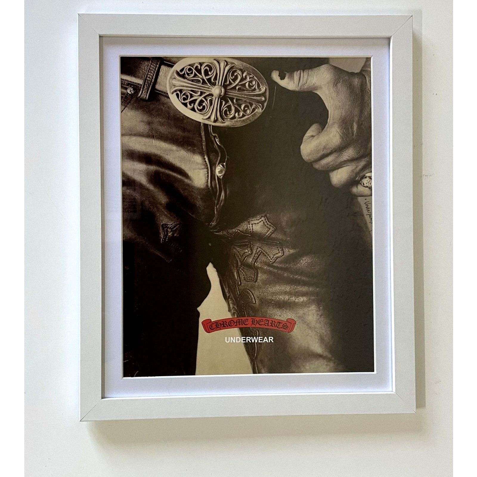 Chrome Hearts × Vintage Chrome Hearts vintage leather pants photo 9x11 Framed Size ONE SIZE - 1 Thumbnail
