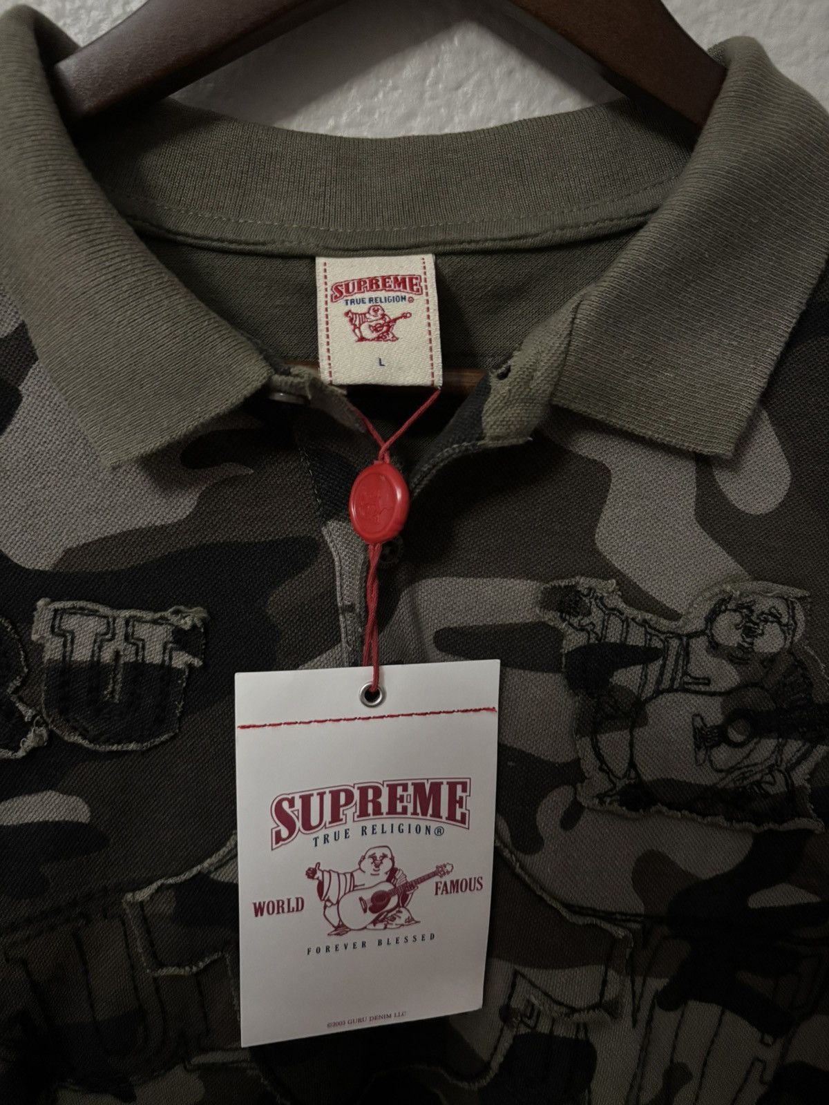 Supreme Supreme X True Religion Camo Polo Size US L / EU 52-54 / 3 - 5 Thumbnail