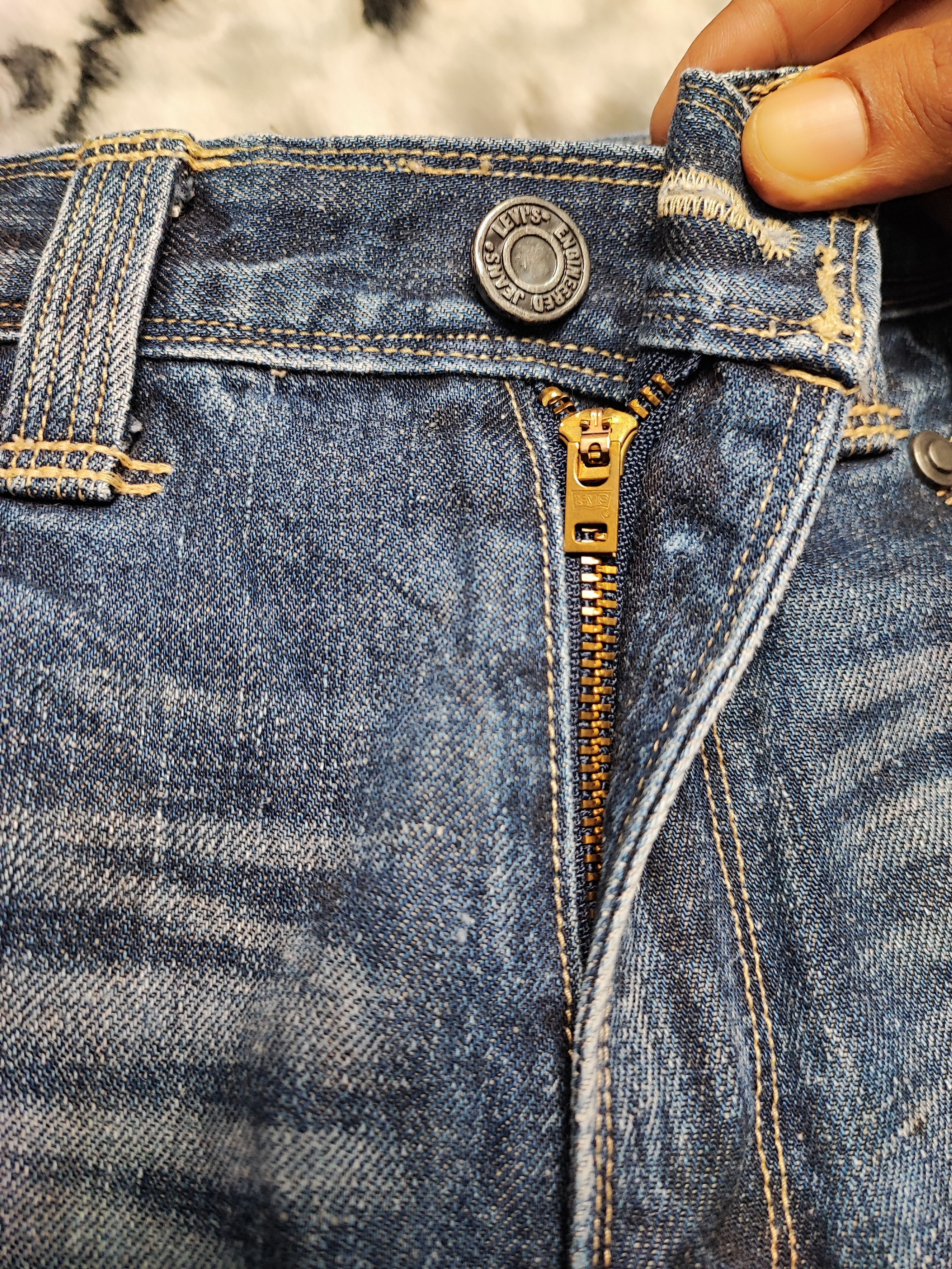 Levi's Levis Engineered Twisted Zip Leg Washed Jeans Size US 28 / EU 44 - 17 Thumbnail