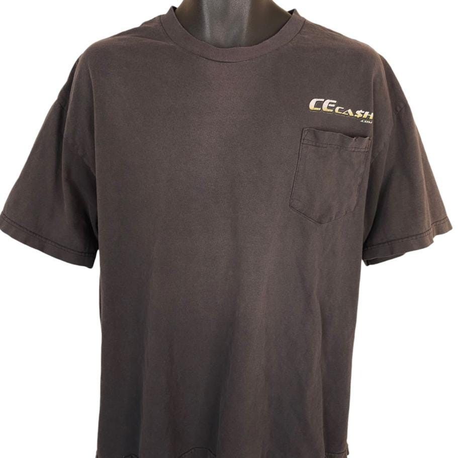 Vintage Vintage CE Cash T Shirt Mens Size XL Black Y2K Webmaster Size US XL / EU 56 / 4 - 2 Thumbnail
