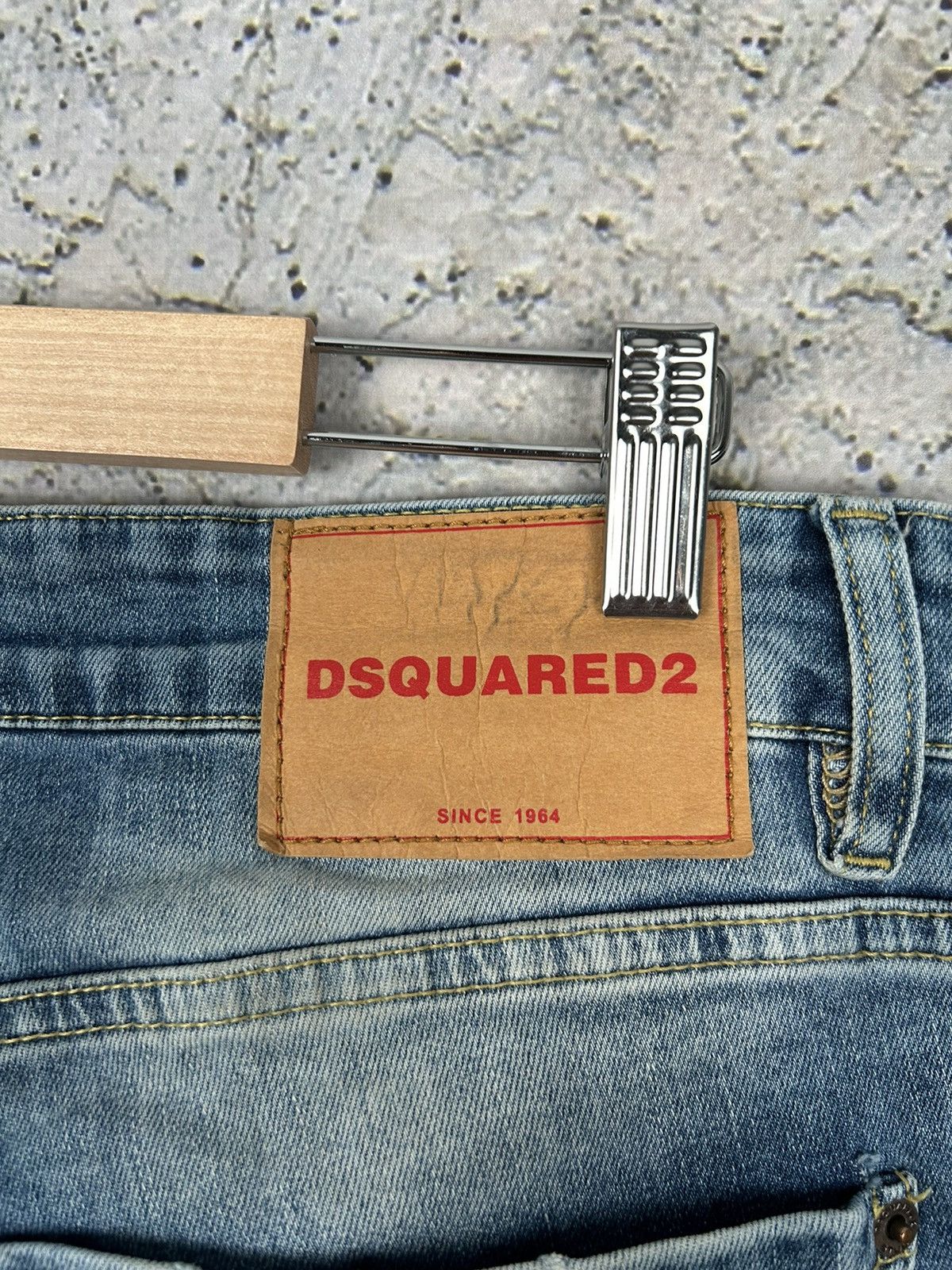 Vintage Dsquared2 Distressed Denim Pants Paint Y2K Punk