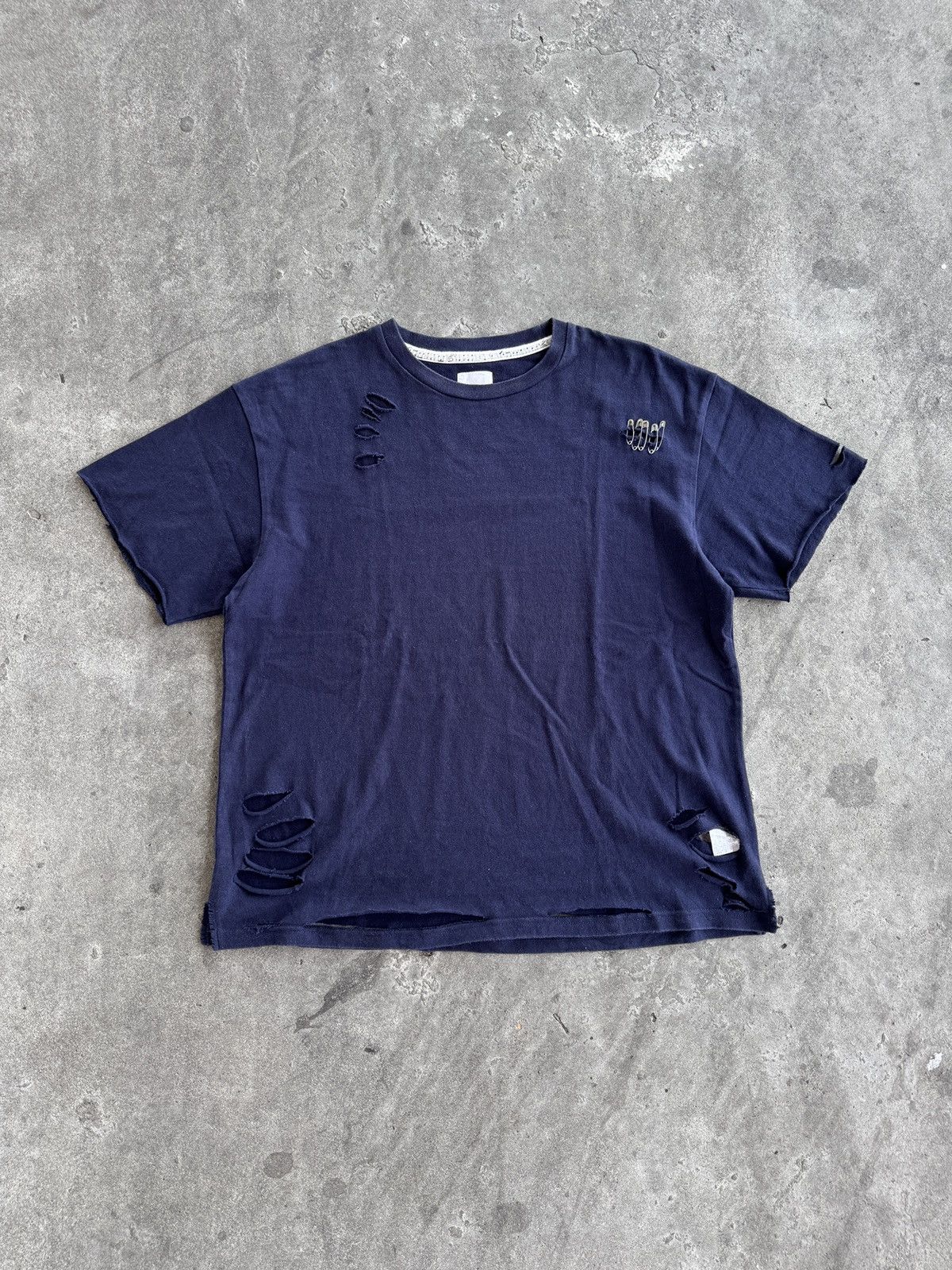 Number (N)ine Number (N)ine Distressed Tshirt Size US XL / EU 56 / 4 - 4 Thumbnail