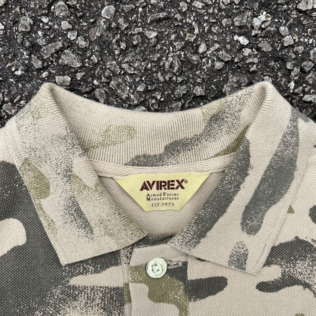 Avirex Avirex Mfg USA Camo Polo T Shirt Aero Cats Military Army Size US S / EU 44-46 / 1 - 6 Thumbnail