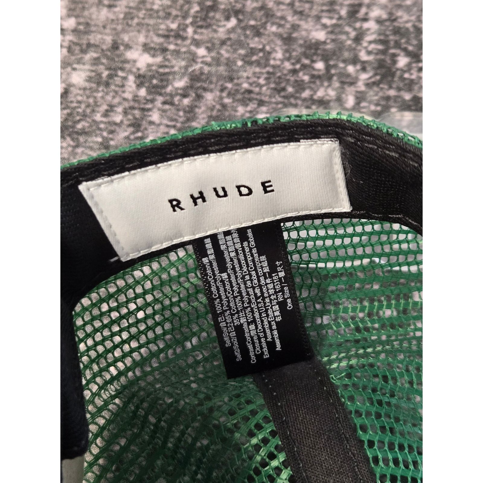 Rhude RHUDE Eagle Dream Green Trucker Hat O/S New! Size ONE SIZE - 4 Thumbnail