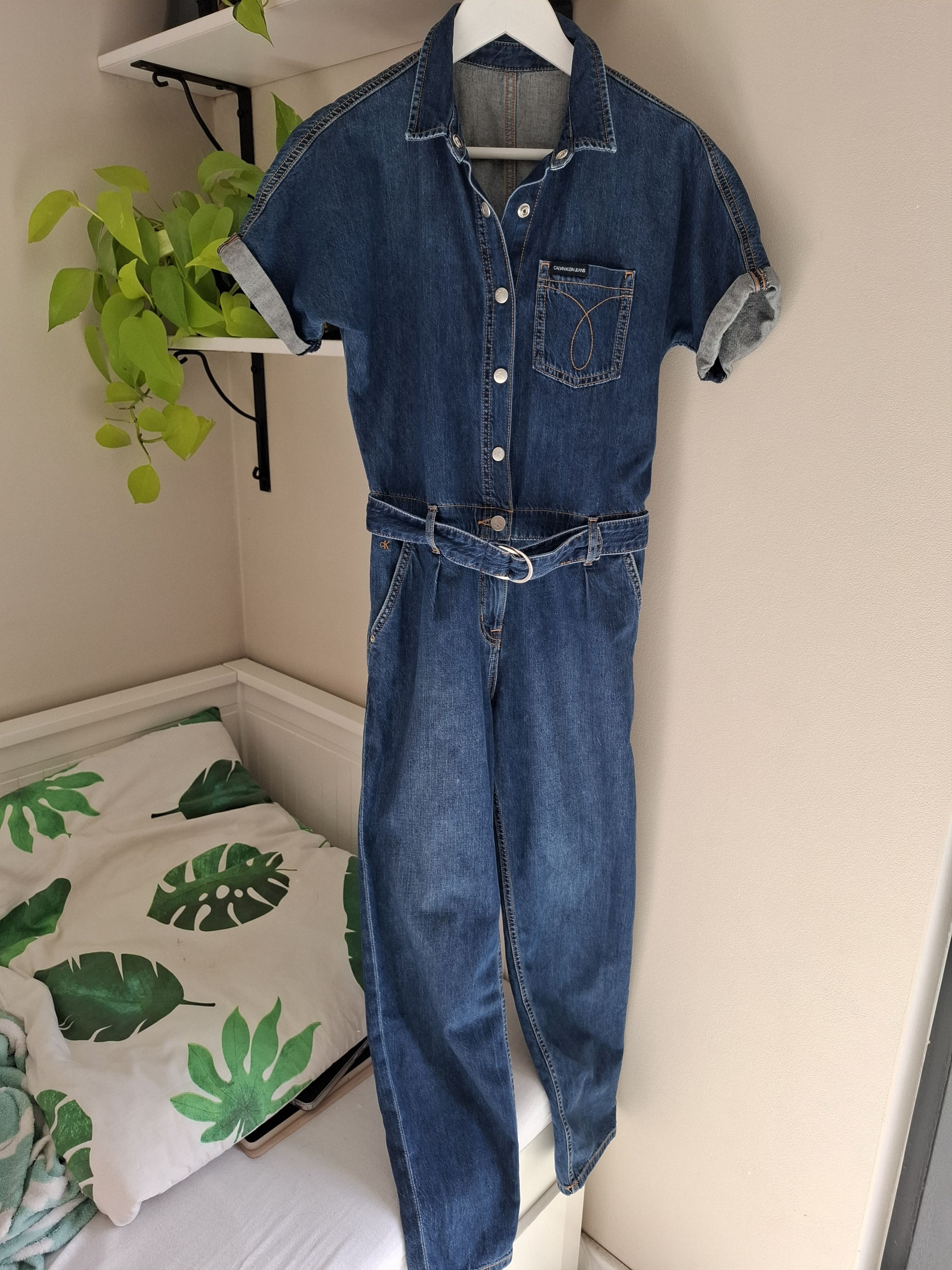 Calvin Klein Calvin Klein denim jumpsuit, size 14 Size 36" / US 14 / IT 50 - 2 Thumbnail
