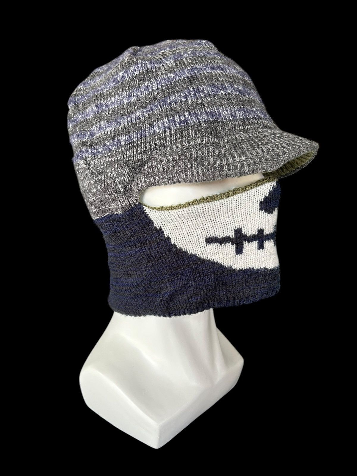 Japanese Brand × Kapital × Vintage Balaclava Masked Hats Phenix Rare Hats ☠️☠️ Size ONE SIZE - 4 Thumbnail