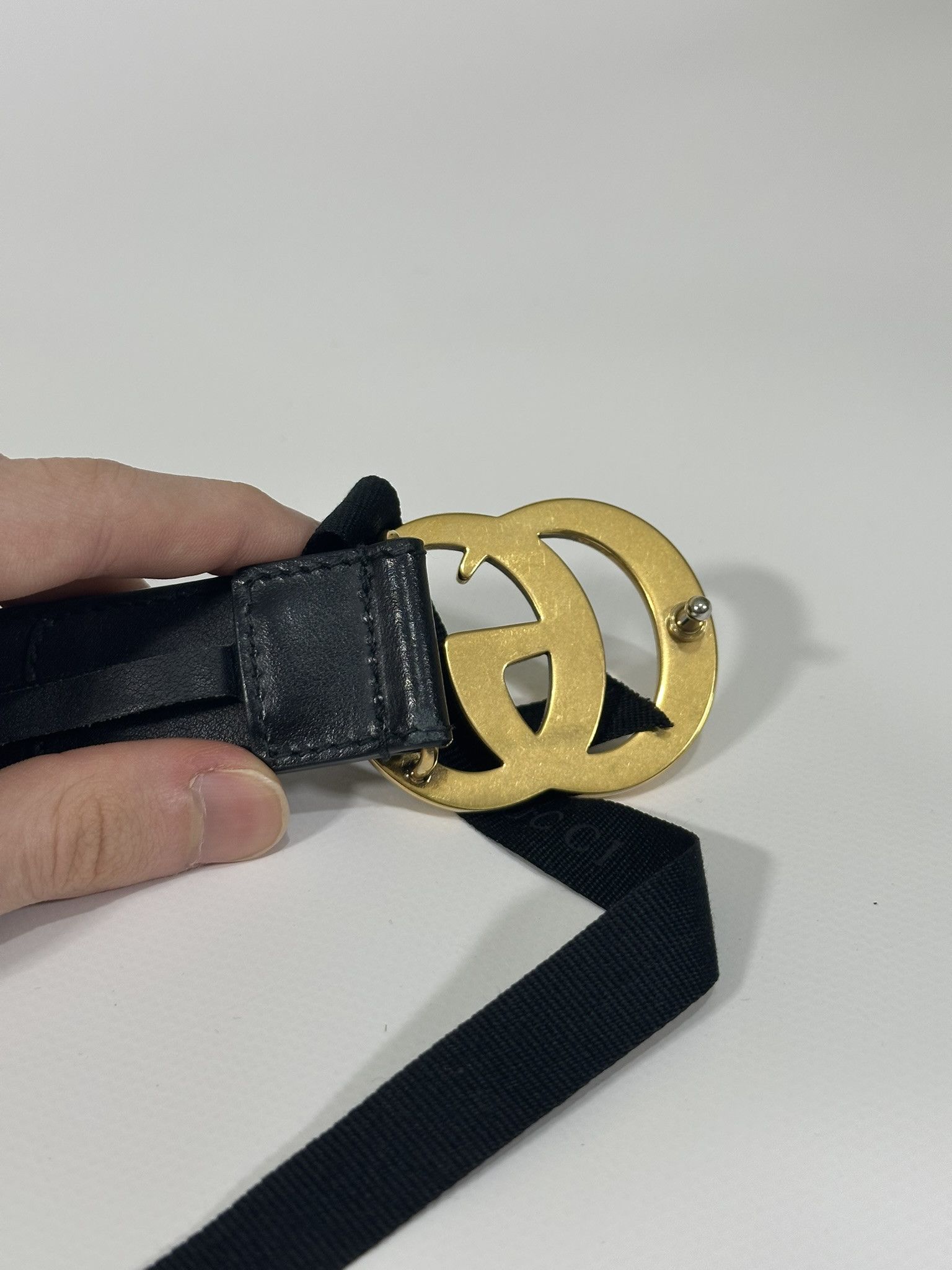 Gucci Gucci Belt Marmont Supreme GG Monogram Canvas Beige Size ONE SIZE - 16 Thumbnail
