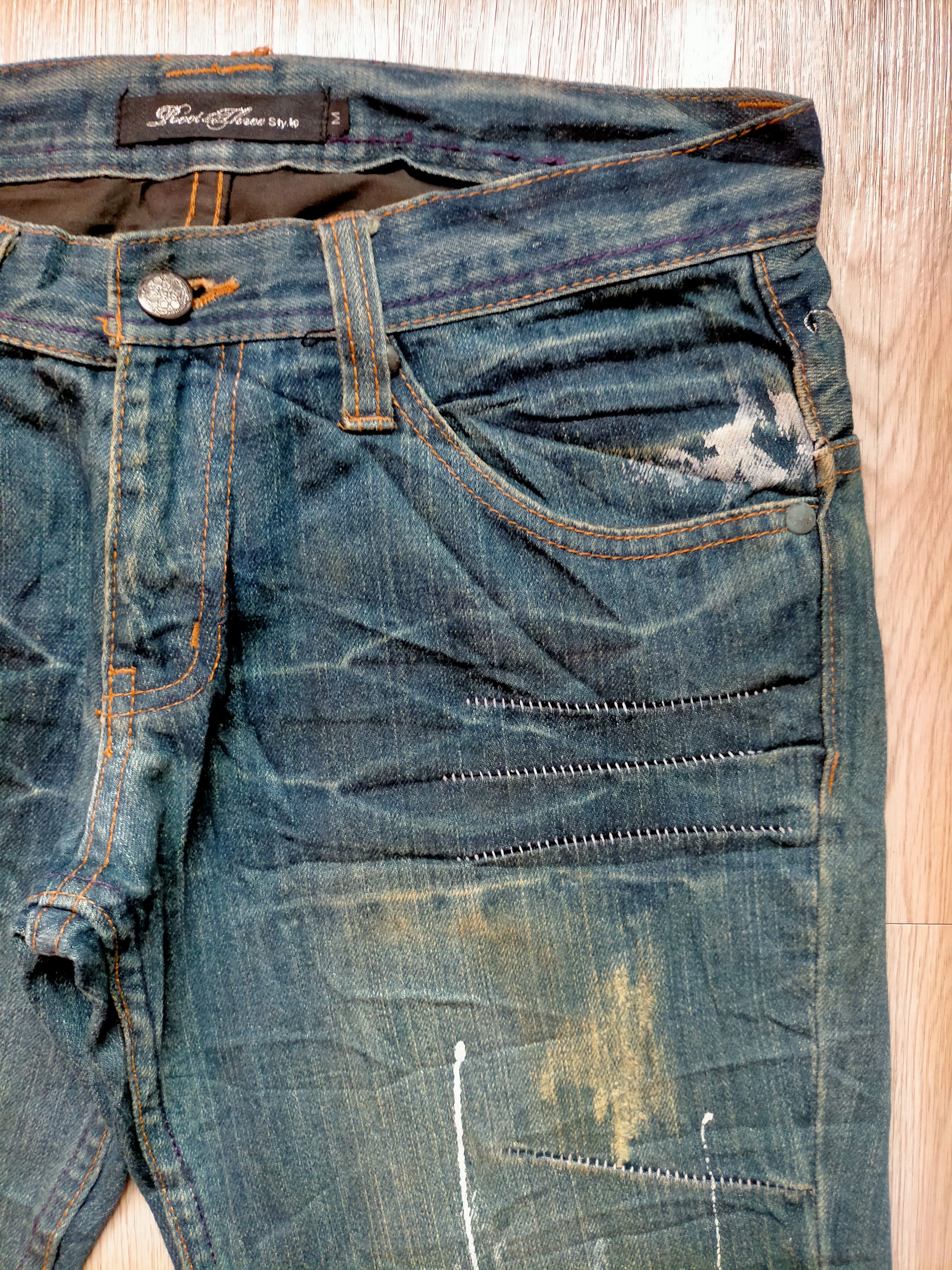 Hysteric Glamour Flare Jeans Root three Rare Design Painted Boot cut Denim Size US 30 / EU 46 - 5 Thumbnail