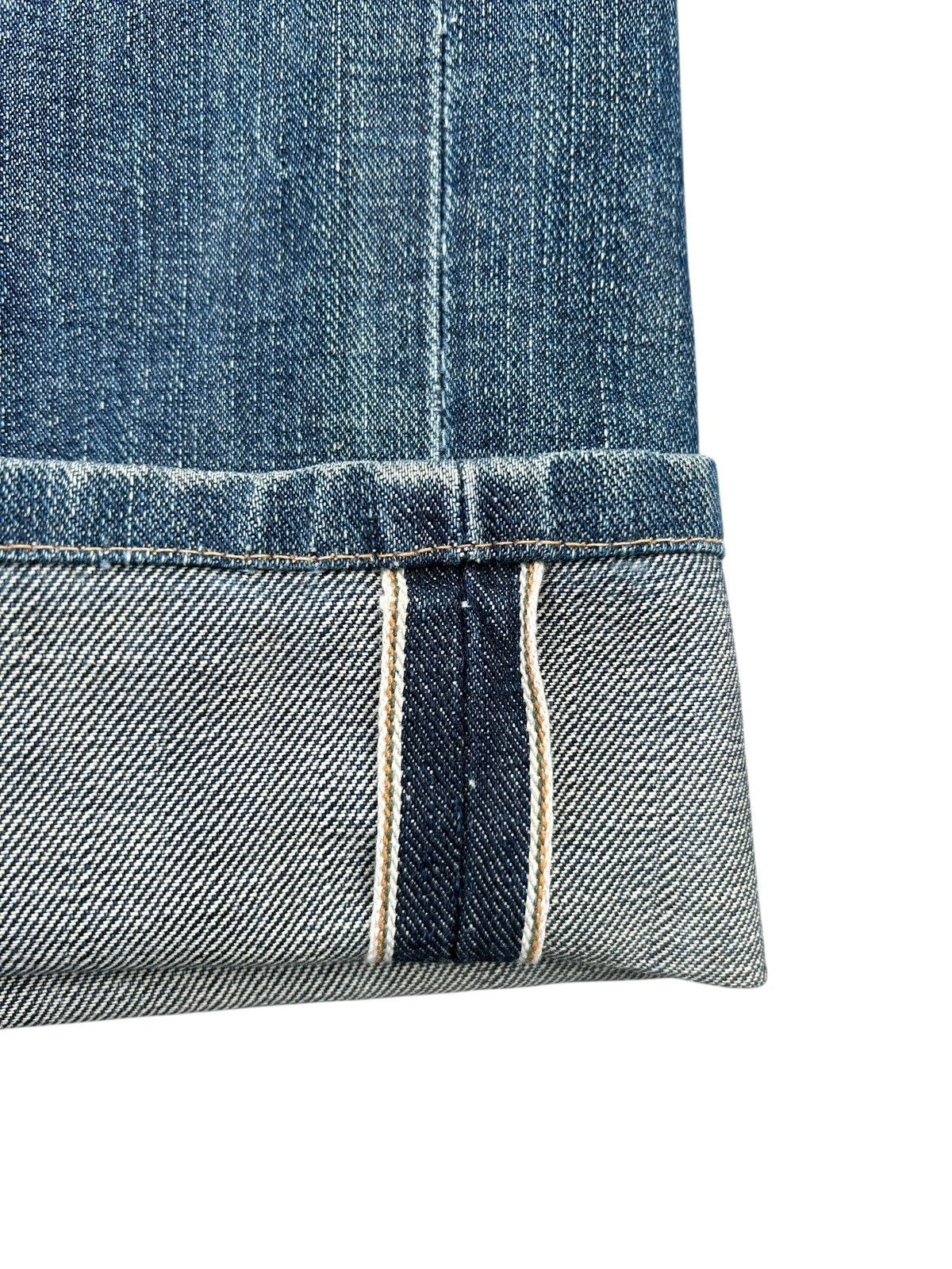 Kapital VINTAGE WRANGLER BLUE BELL SELVEDGE DISTRESSED DENIM JEANS Size US 31 - 2 Thumbnail