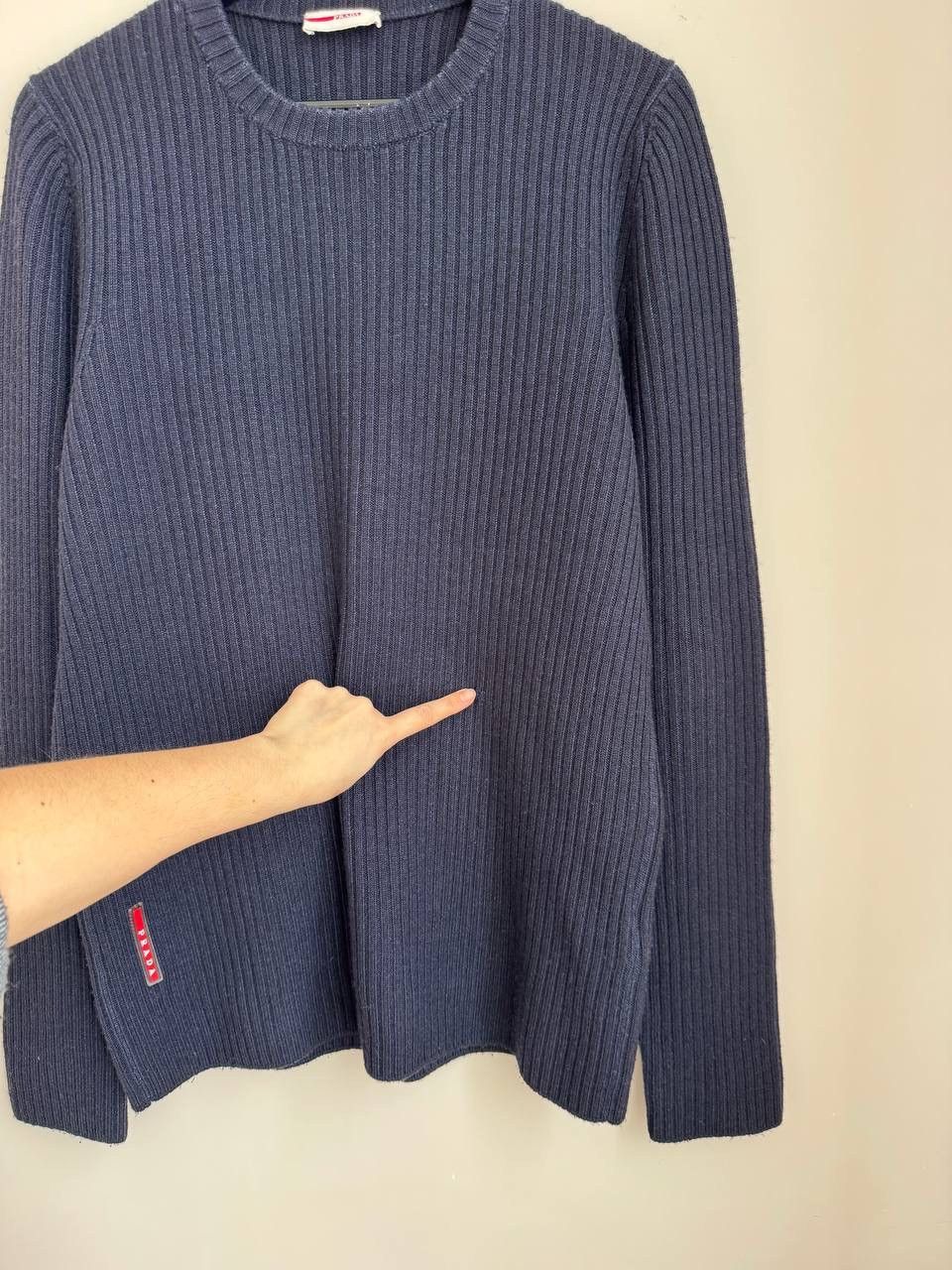 Prada Prada men's wool sweater with logo size L Size US L / EU 52-54 / 3 - 7 Thumbnail