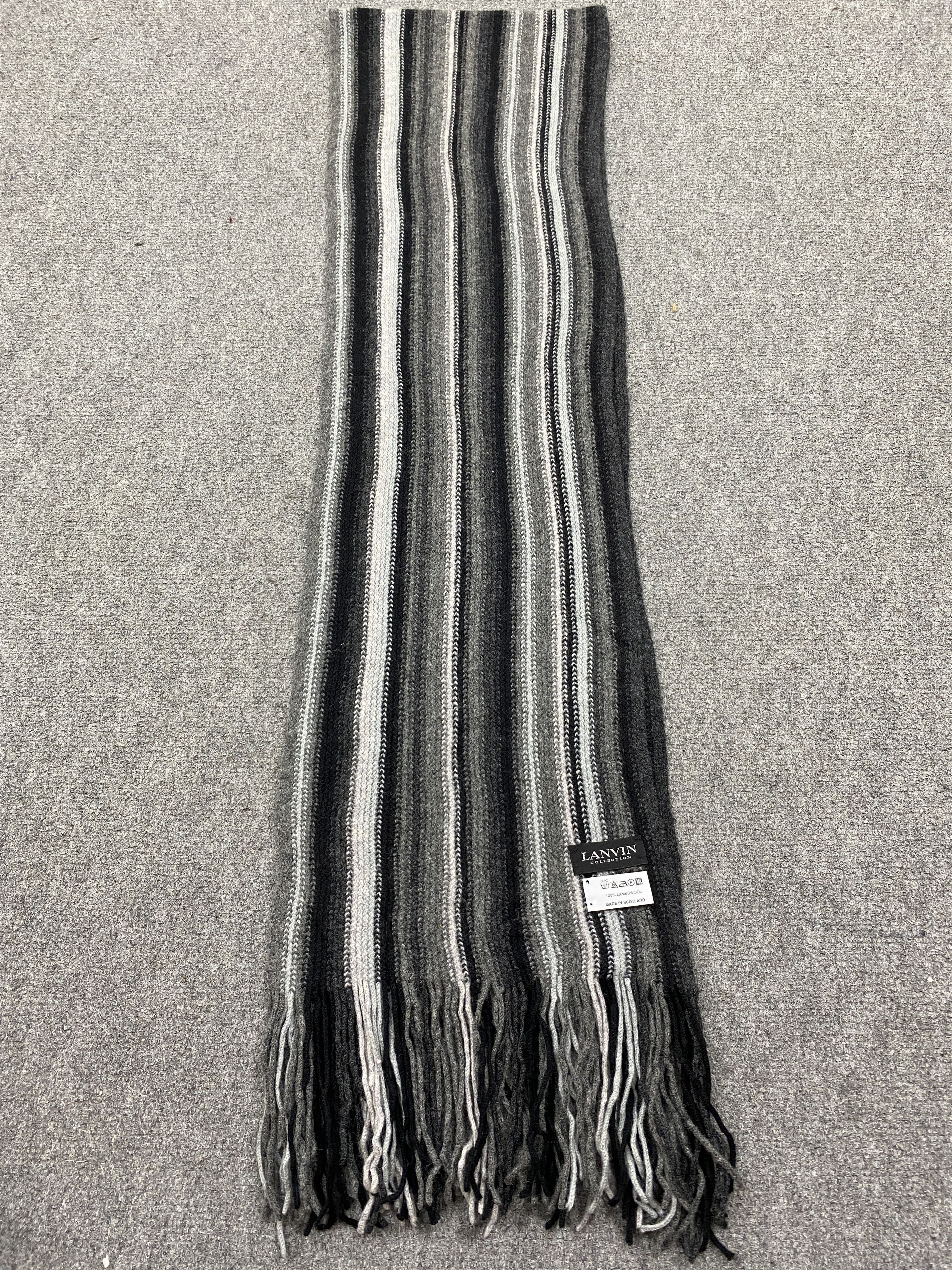 Lanvin Lanvin Stripes Scarf Muffler - SC0148 Size ONE SIZE - 3 Thumbnail