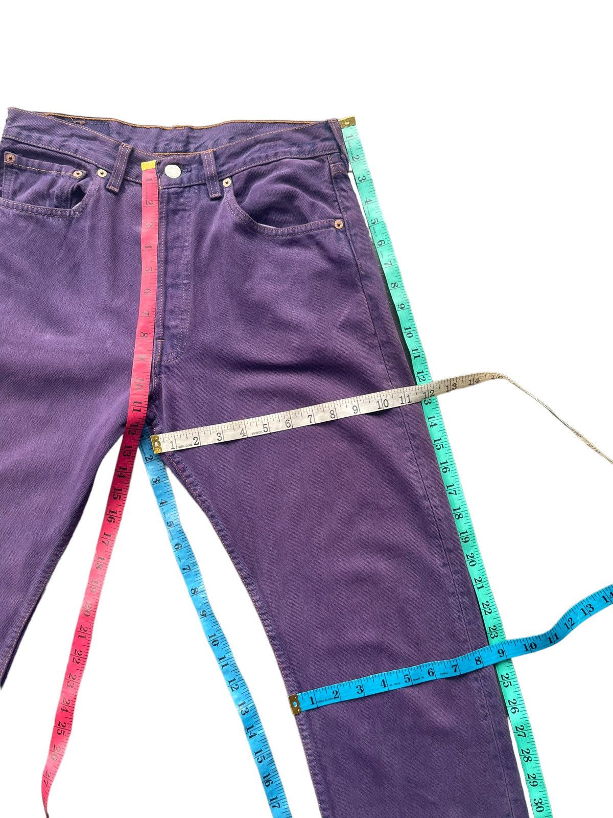 Levi's × Vintage Vintage 1997 Levis 501 e Purple Size 30" / US 8 / IT 44 - 16 Thumbnail