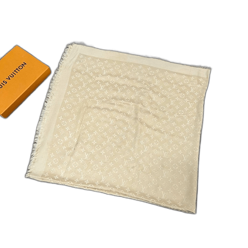 Louis Vuitton louis vuitton monogram fringed scarf Size ONE SIZE - 1 Thumbnail