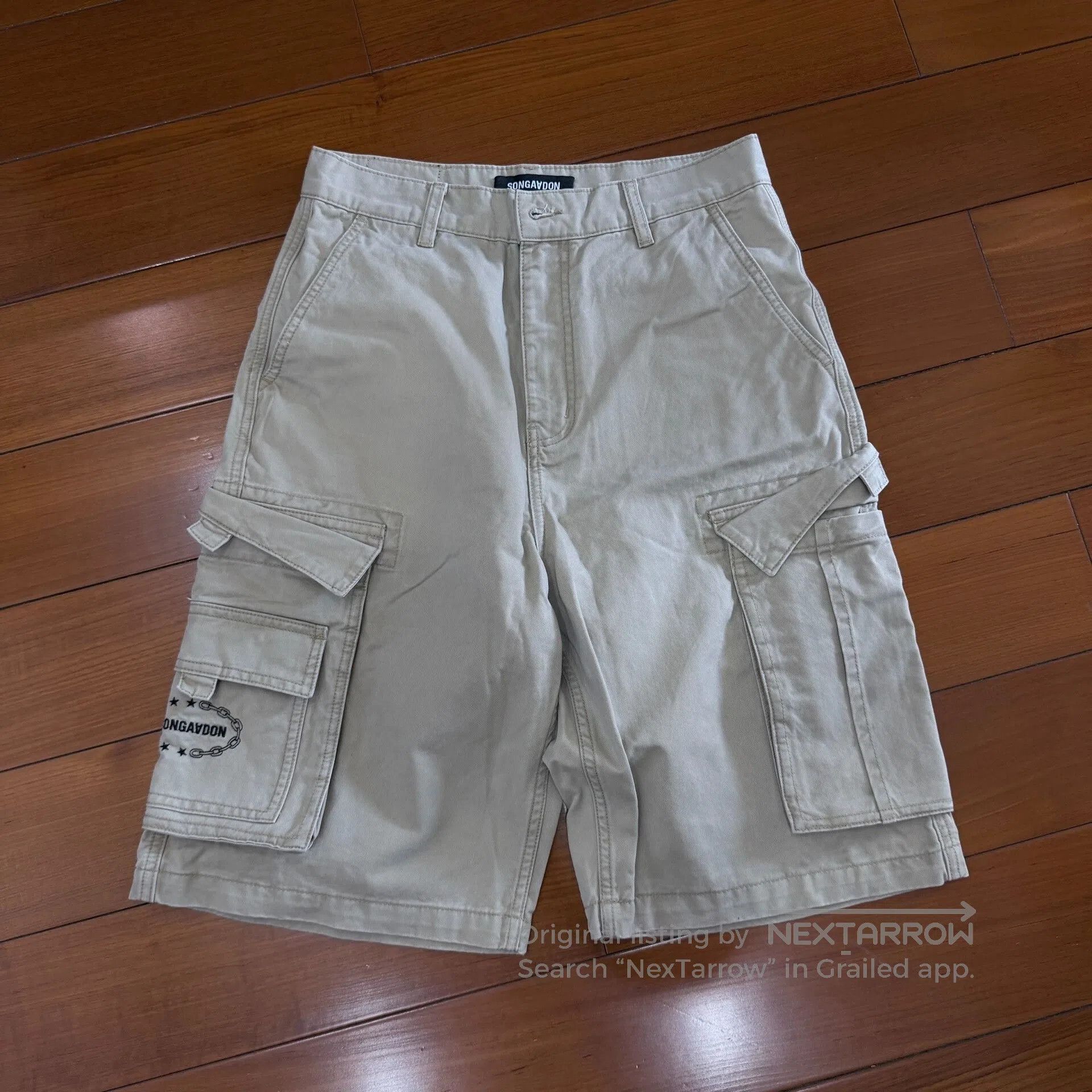 NAADAM Songaadon Khaki Big Pocket Cargo Shorts. Size US 32 / EU 48 - 1 Thumbnail