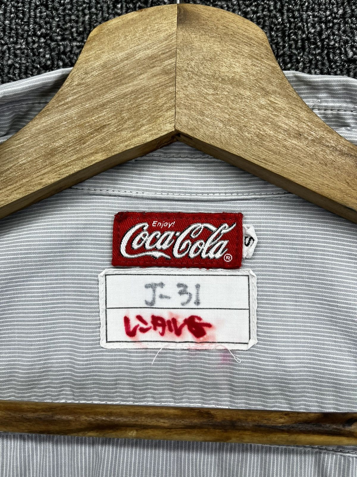 Coca Cola × Flannel Coca Cola Hickory Striped Workwear Shirts Button Up Flannel Size US S / EU 44-46 / 1 - 7 Thumbnail