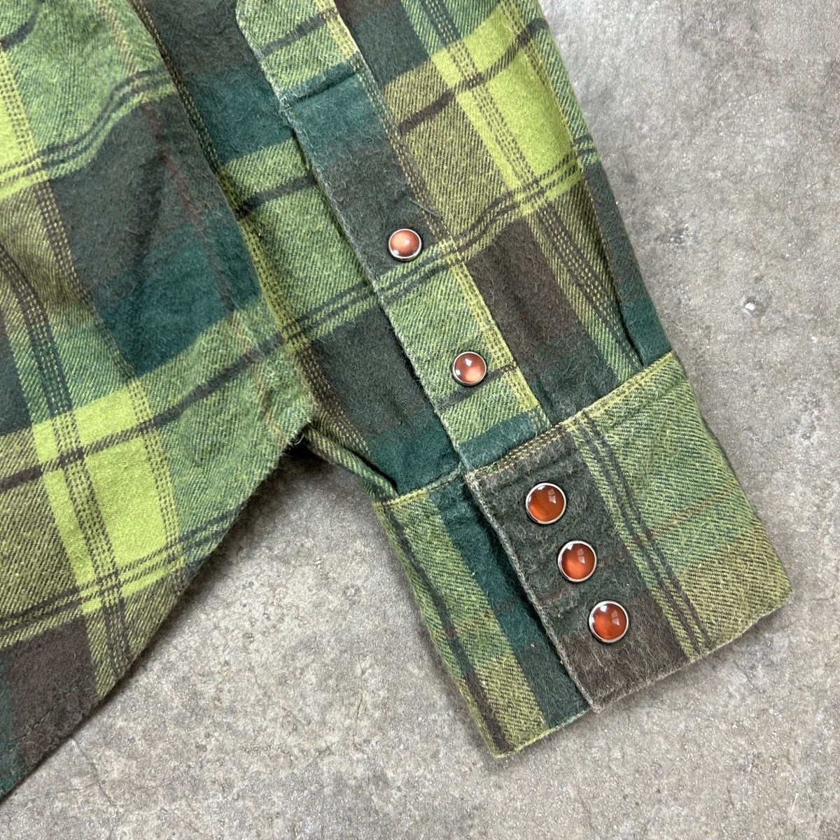 Japanese Brand Slyz. Japan - Western Shirt Green Size US M / EU 48-50 / 2 - 12 Thumbnail