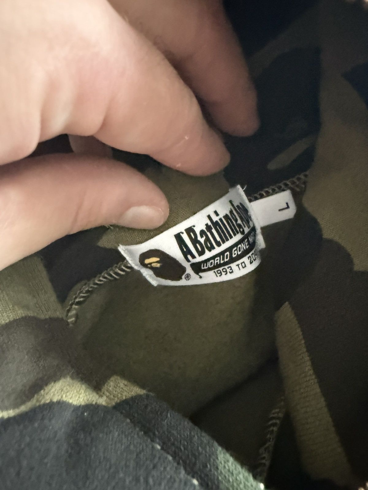 Bape Bape Green First Camo PONR Shark Full Zip Size US L / EU 52-54 / 3 - 4 Thumbnail