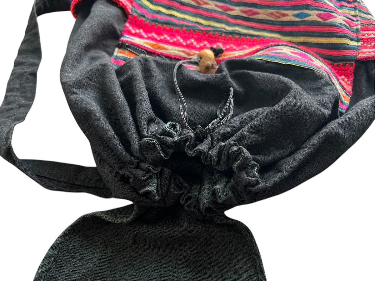 Native × Vintage Navajo Native Style Drawstring Backpack Rucksack Size ONE SIZE - 5 Thumbnail