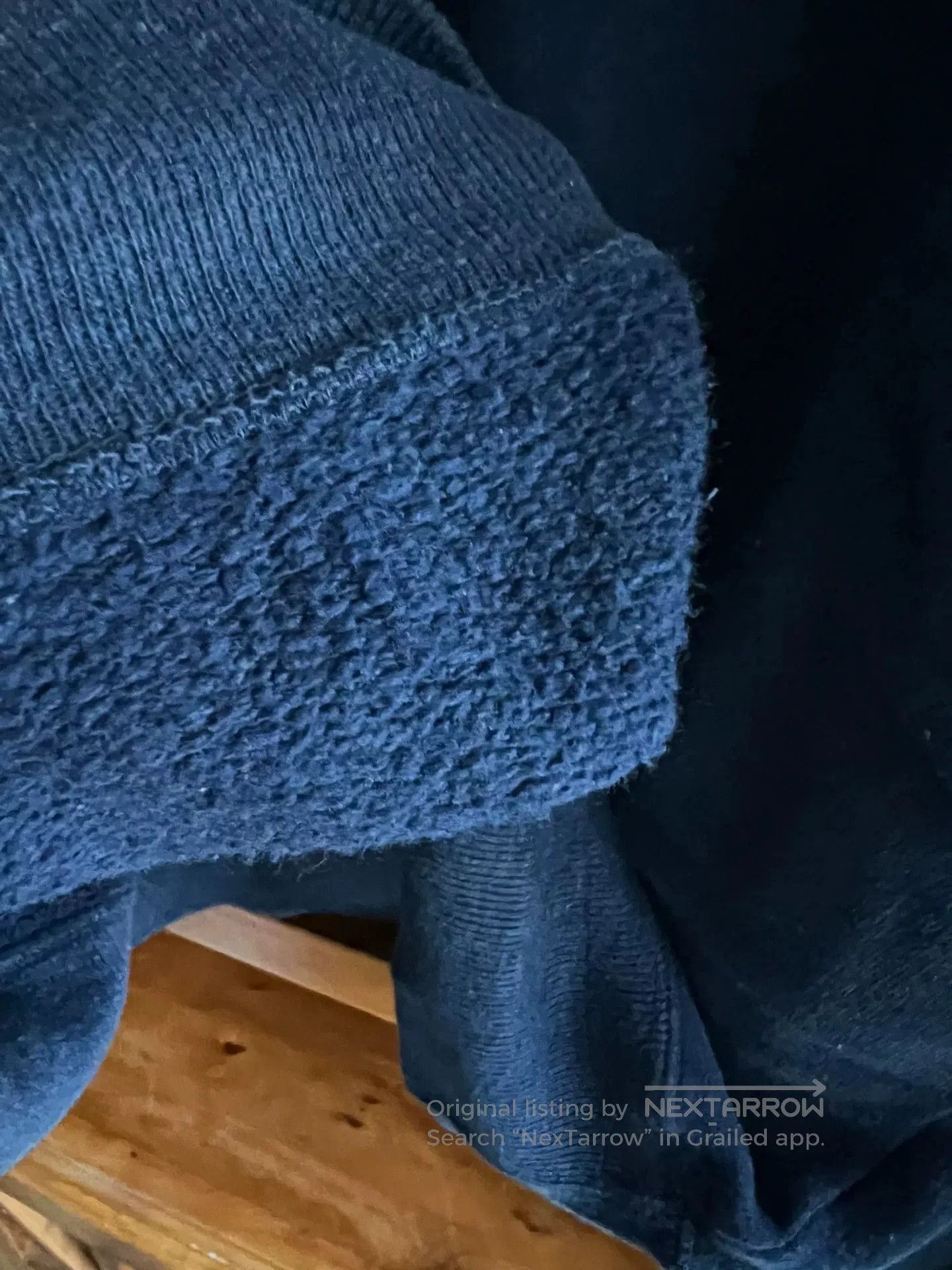 Other blue denim wash sweatshirt with text. Size US M / EU 48-50 / 2 - 7 Thumbnail