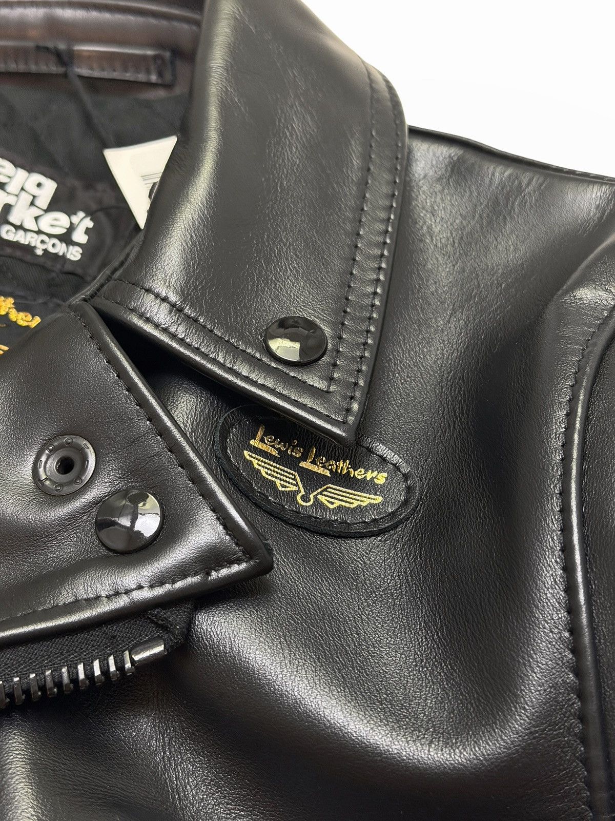 Lewis Leathers Comme Des Garcons Black Market Horse Leather Jacket Size US S / EU 44-46 / 1 - 5 Thumbnail