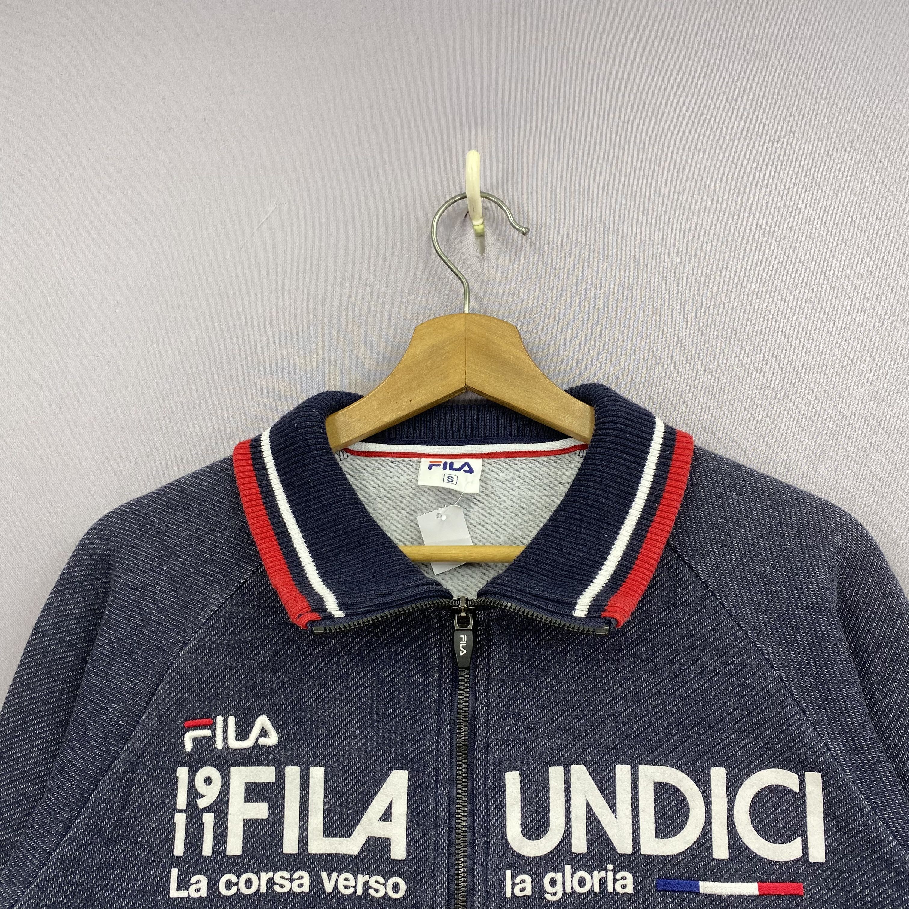 Fila Fila Sweater Zipper Sweatshirt Jumper Pullover Size US S / EU 44-46 / 1 - 5 Thumbnail