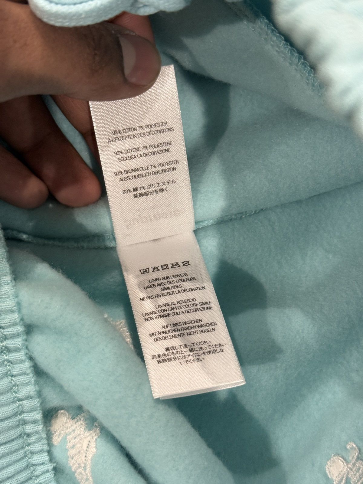 Supreme Supreme Repeat Script Sweatpants Light Blue Size: M Size US 32 / EU 48 - 9 Thumbnail