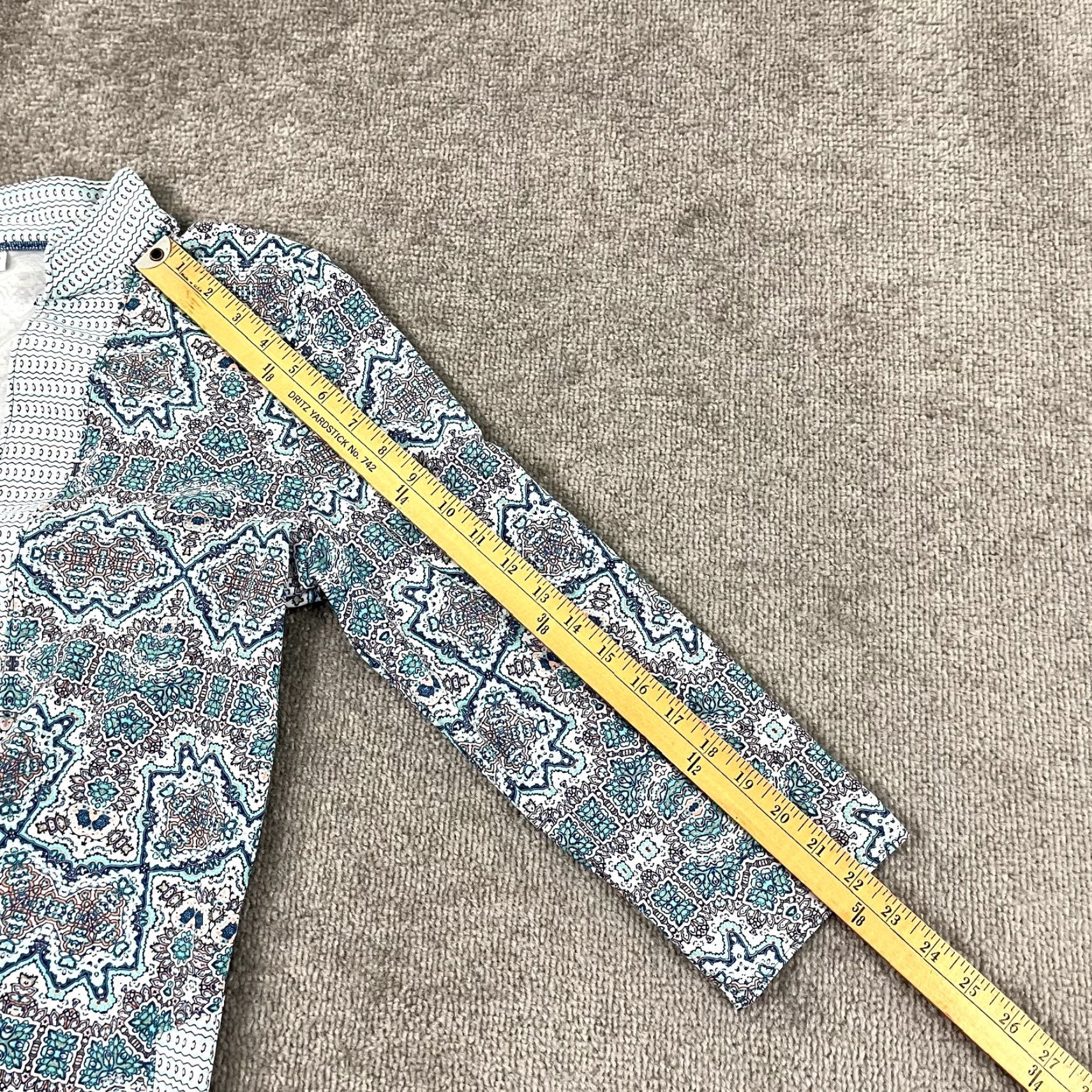 Vintage CABANA LIFE Top Womens Large Blue White Blouse 3/4 Sleeves Stretch Beach Preppy Size L / US 10 / IT 46 - 5 Thumbnail
