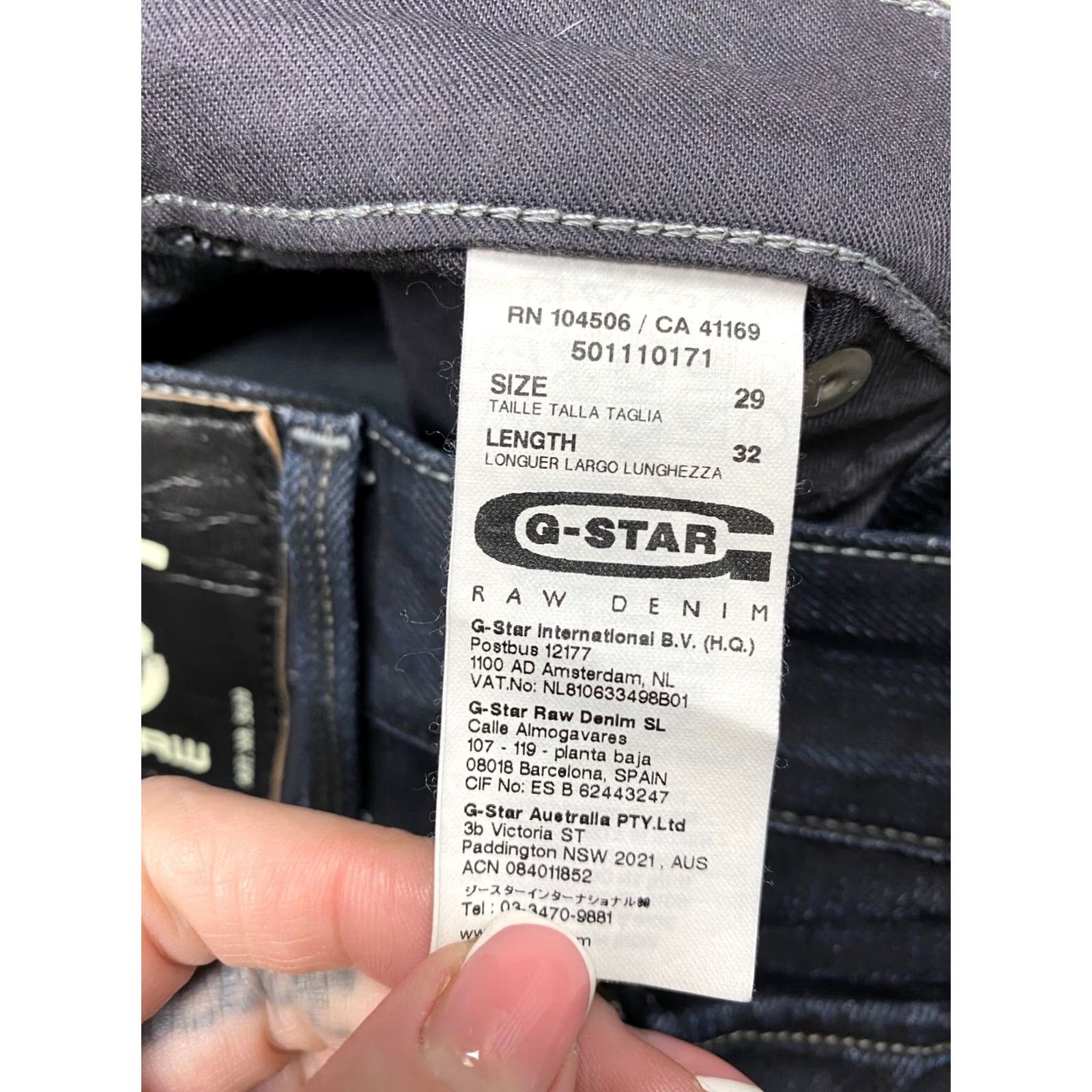 G-Star G Star Raw 5620 Vintage Denim Double Knee Pants Jeans Size 29 Blue Cotton Denim Men Regular Waist 29 Inseam 32 Vintage Size US 29 - 3 Thumbnail