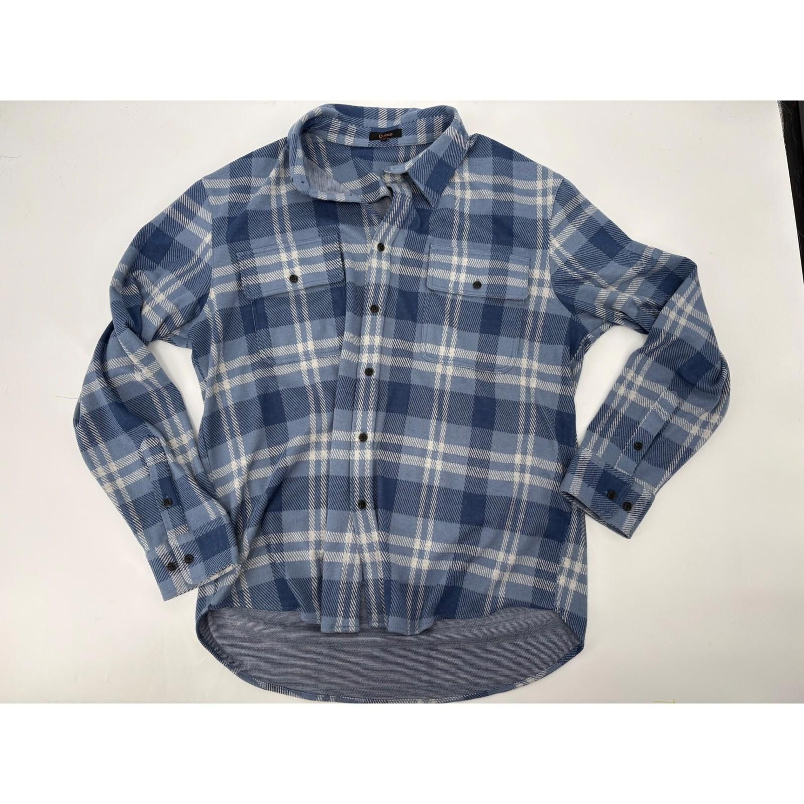 Quince Quince Men Stretch Sweater Fleece Shirt Brown XL Size US XL / EU 56 / 4 - 1 Thumbnail
