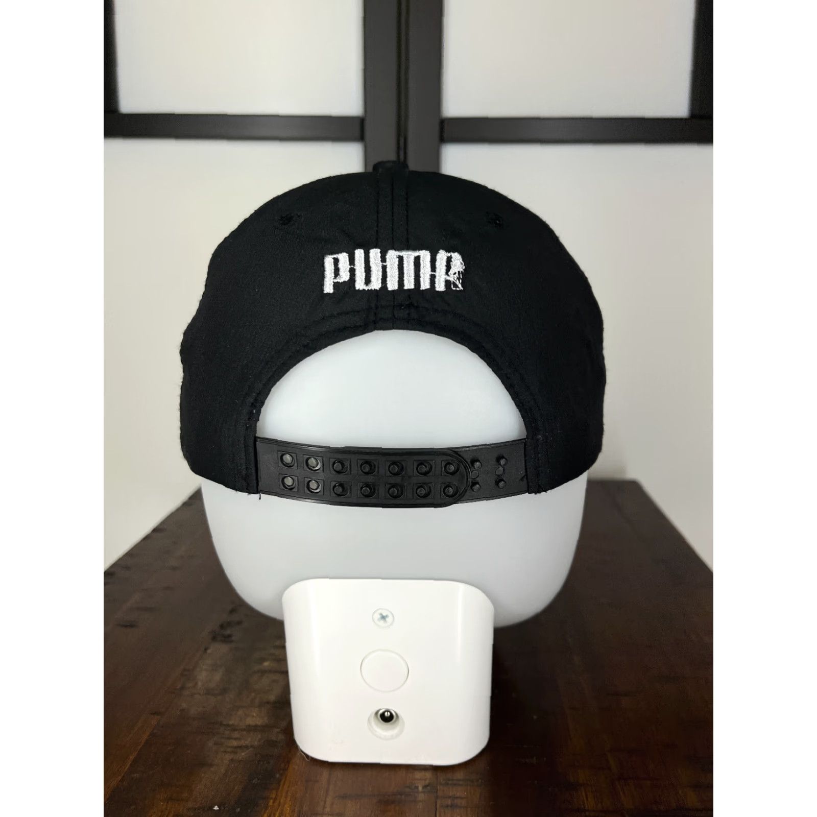 Puma PUMA Hat Cap Snap Back Adult Large Black Embroidered 100% Polyester Skate Skater Size ONE SIZE - 6 Thumbnail