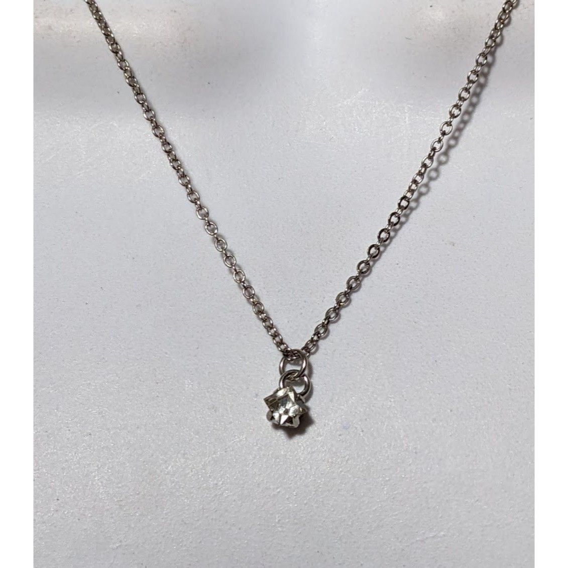 Other Minimalist Offset Square Gemmed Pendant Necklace Size ONE SIZE - 5 Thumbnail