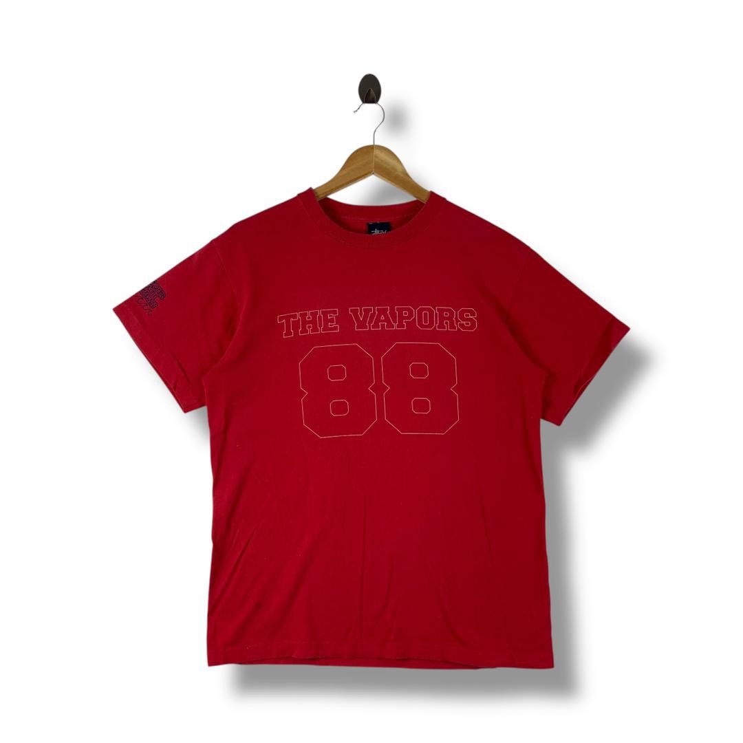 Stussy × Vintage Vintage 90s STUSSY the vapors 88 streetwear tee Size US M / EU 48-50 / 2 - 1 Thumbnail