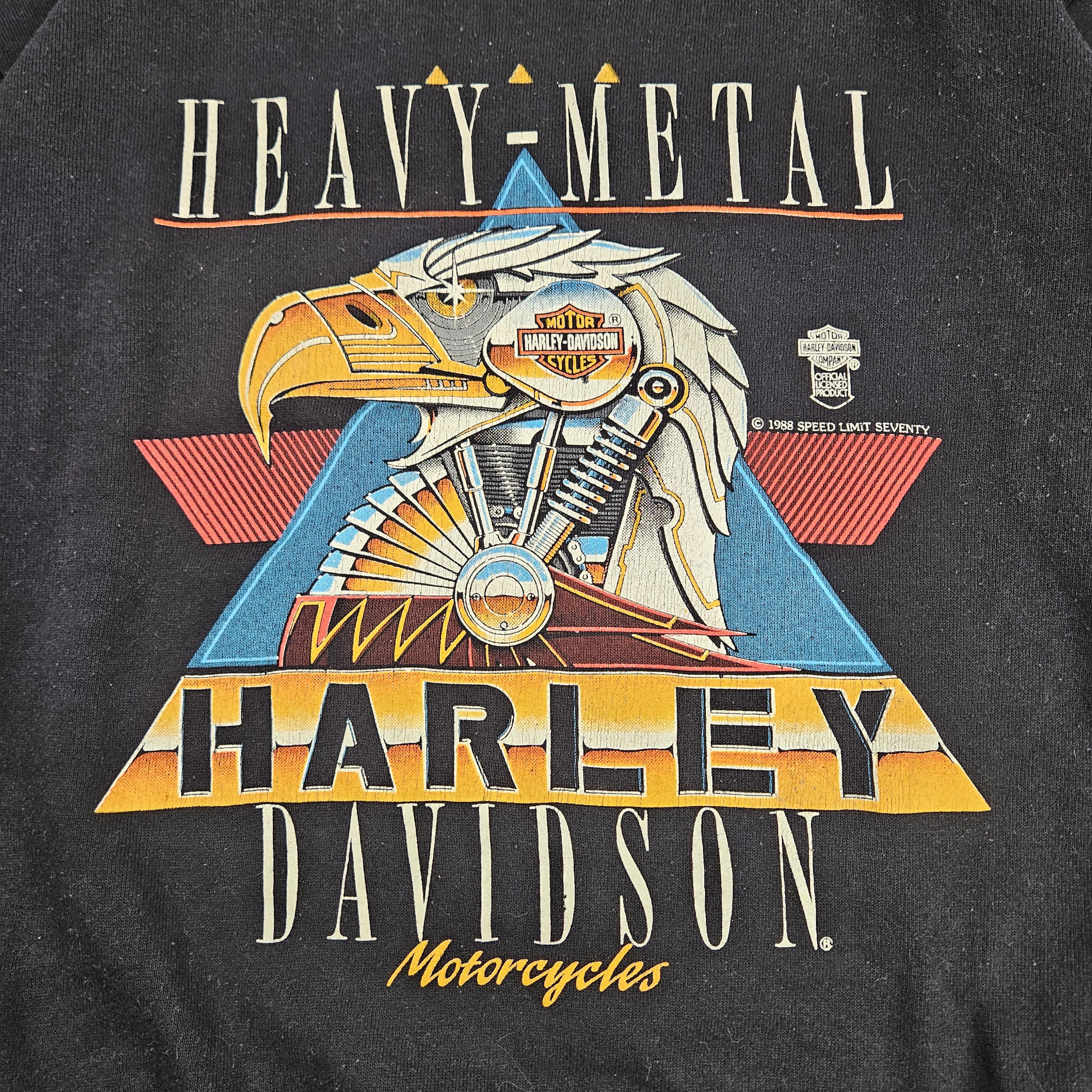 Harley Davidson 88 Harley Davidson Large Heavy Metal Crewneck Sweater Eagle Size US L / EU 52-54 / 3 - 8 Thumbnail