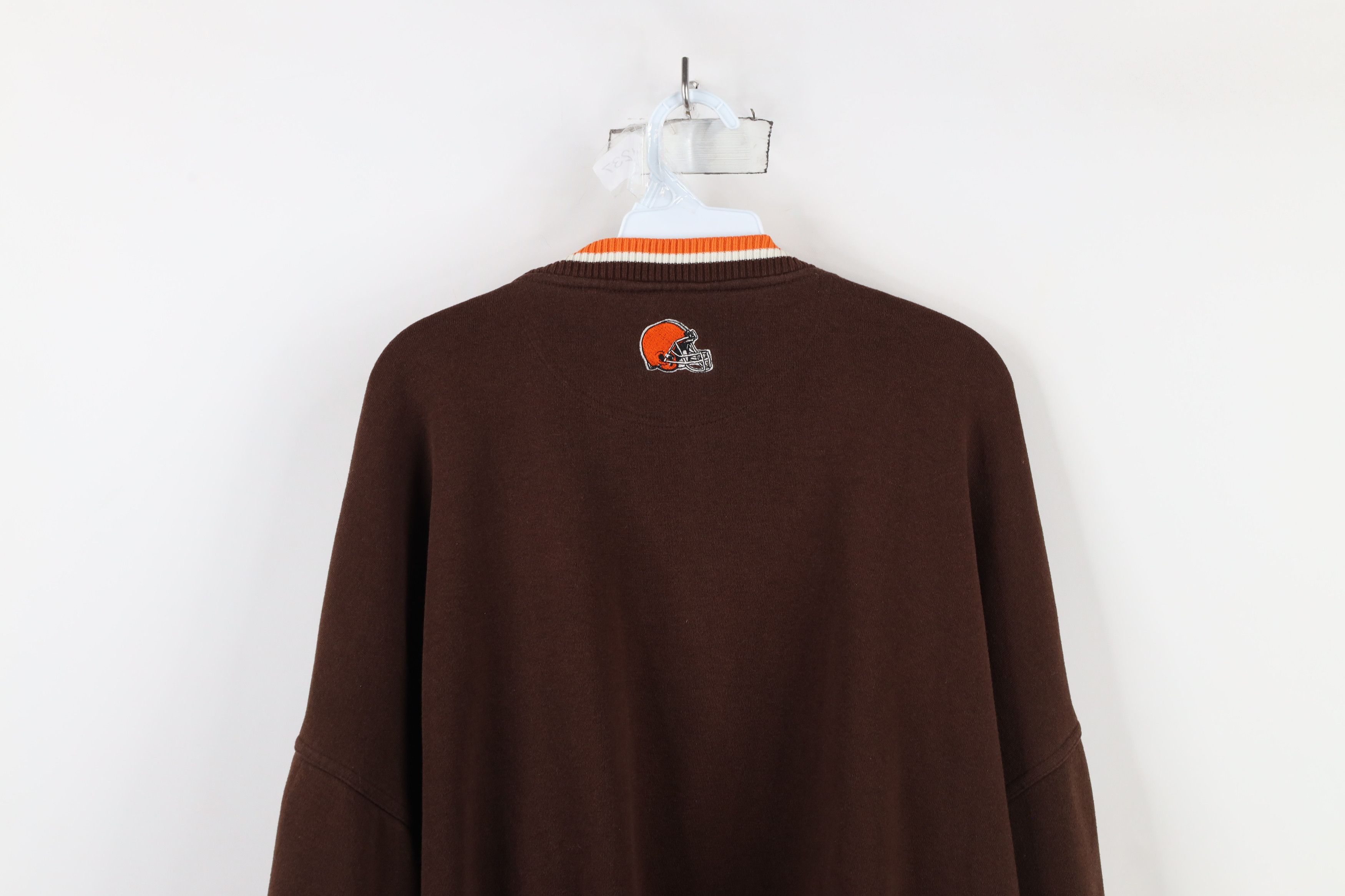 Vintage Vintage 90s Spell Heavy Cleveland Browns Football Sweatshirt Size US XXL / EU 58 / 5 - 13 Thumbnail
