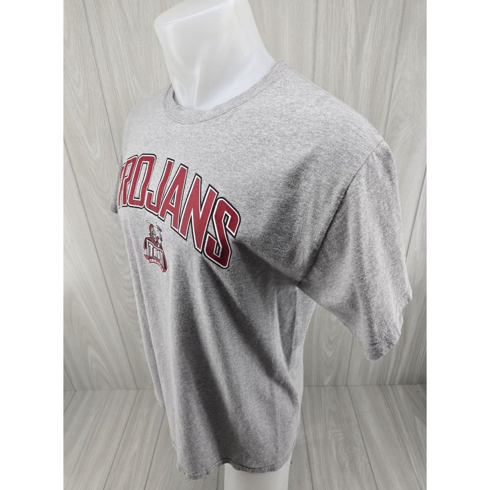 Russell Athletic VINTAGE Russell Athletic Troy Trojans Adult Large Shirt Gray Sports logo Crew Neck Short Sleeve Men Mens Size US L / EU 52-54 / 3 - 5 Thumbnail