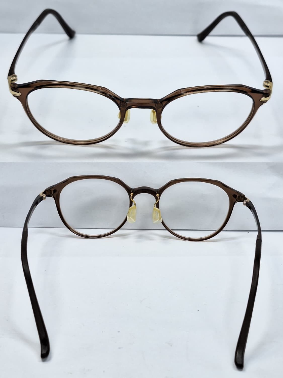 Vintage Zoff SMART ZJ221012 Brown Boston Glasses Frame Ultralight 9g Size ONE SIZE - 9 Thumbnail