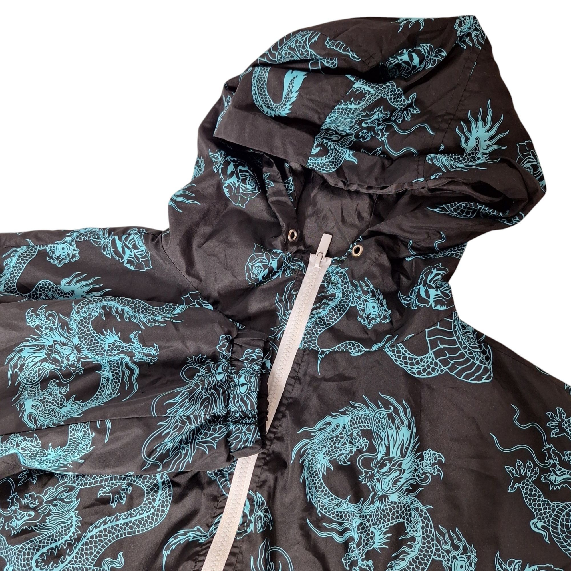 rue21 Rue21 Dragon Windbreaker Jacket XL Cropped Streetwear Y2K Cy Size XL / US 12-14 / IT 48-50 - 1 Thumbnail