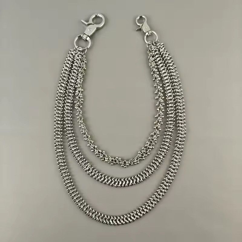 Jewelry Industrial Heavy Link Wallet Chain - Multi-Layer Size ONE SIZE - 6 Thumbnail