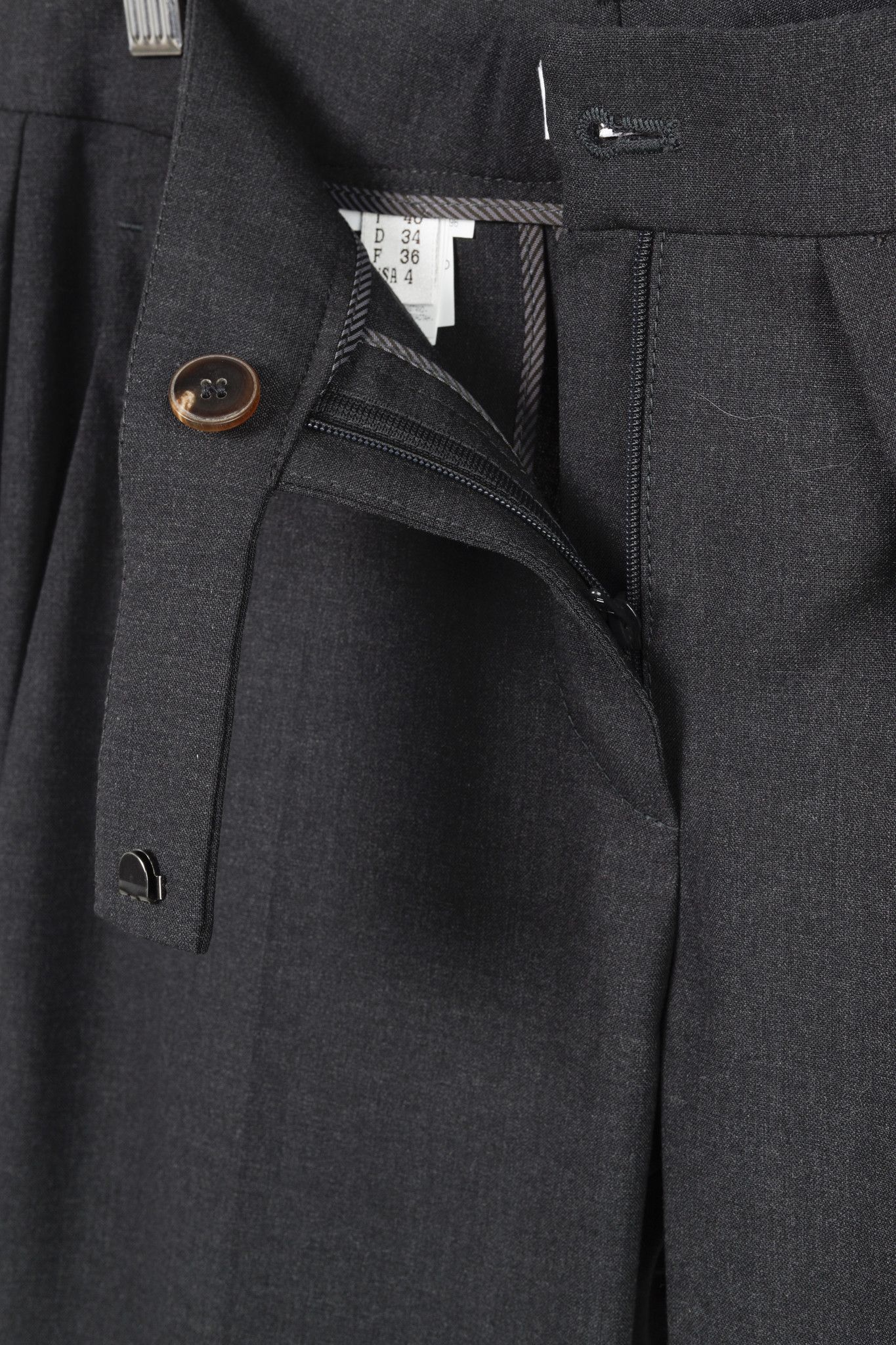 Brunello Cucinelli Brunello Cucinelli Stretch-Wool Monili-Belt-Loop Trousers Size 27" / US 4 / IT 40 - 10 Thumbnail