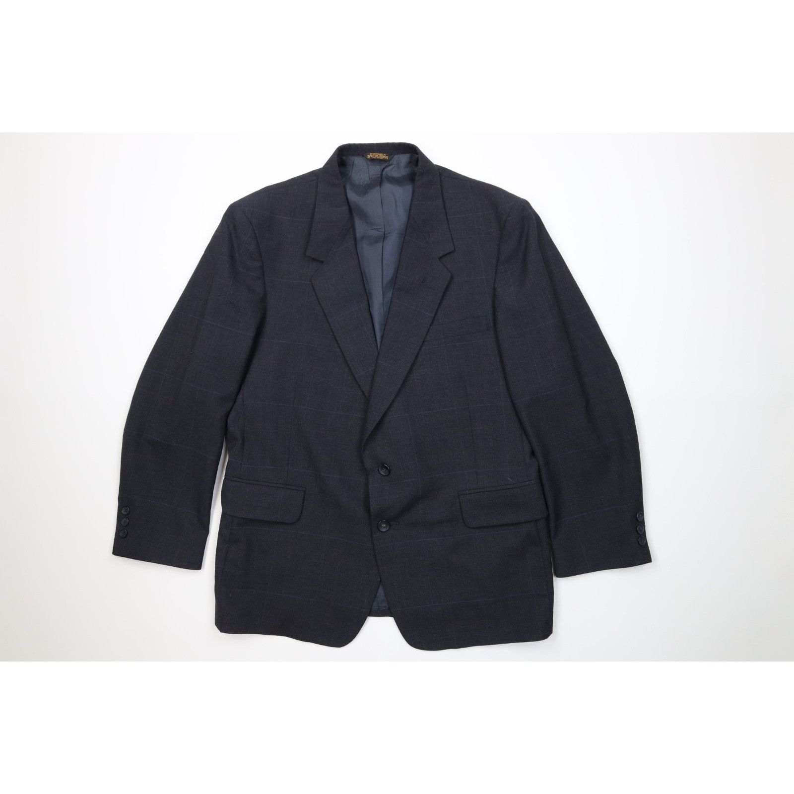 Vintage Vintage 70s Streetwear 2 Piece Wool Suit Wedding Size 44S - 2 Thumbnail