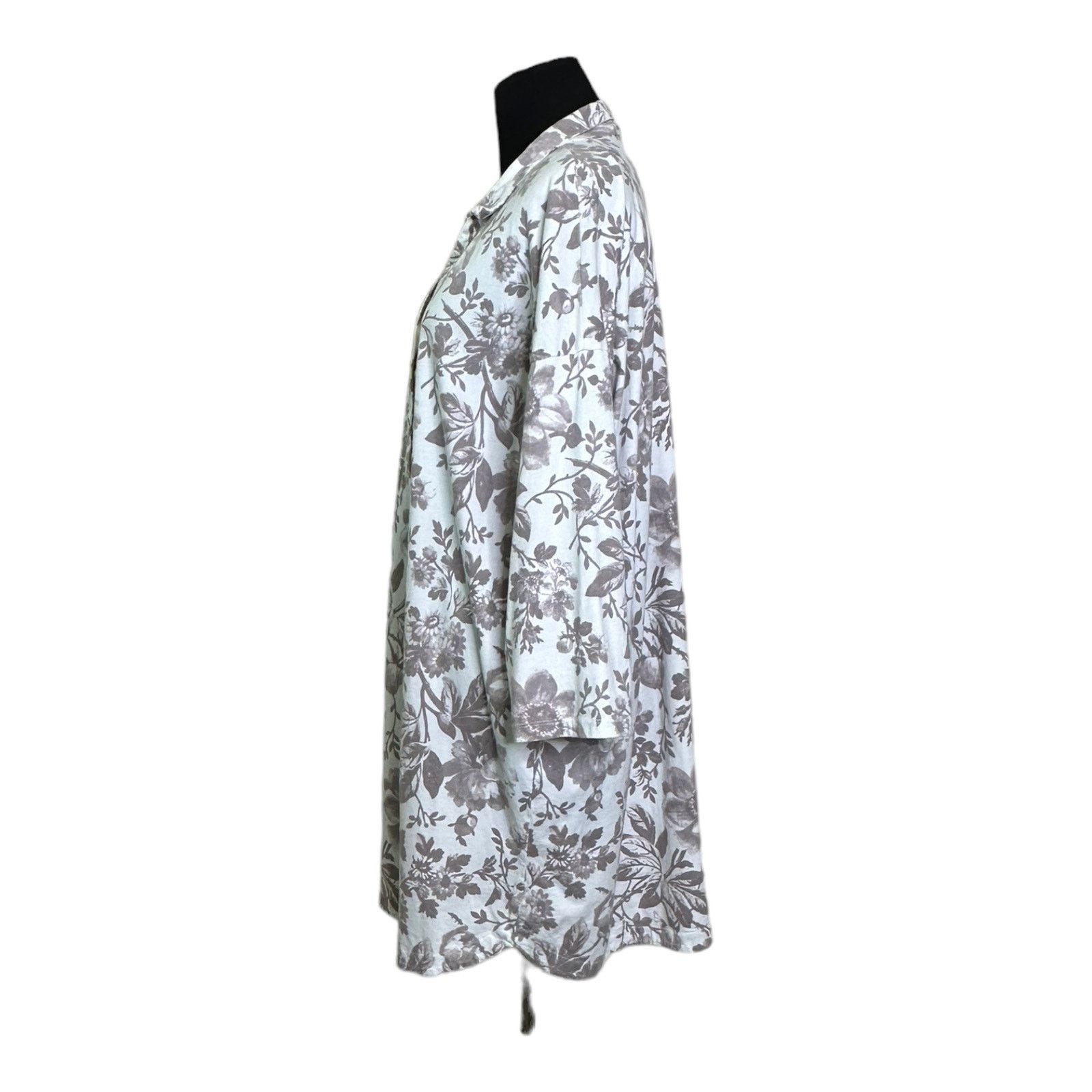 Haven Haven white brown floral long sleeves shirt dress size XL Size XL / US 12-14 / IT 48-50 - 8 Thumbnail