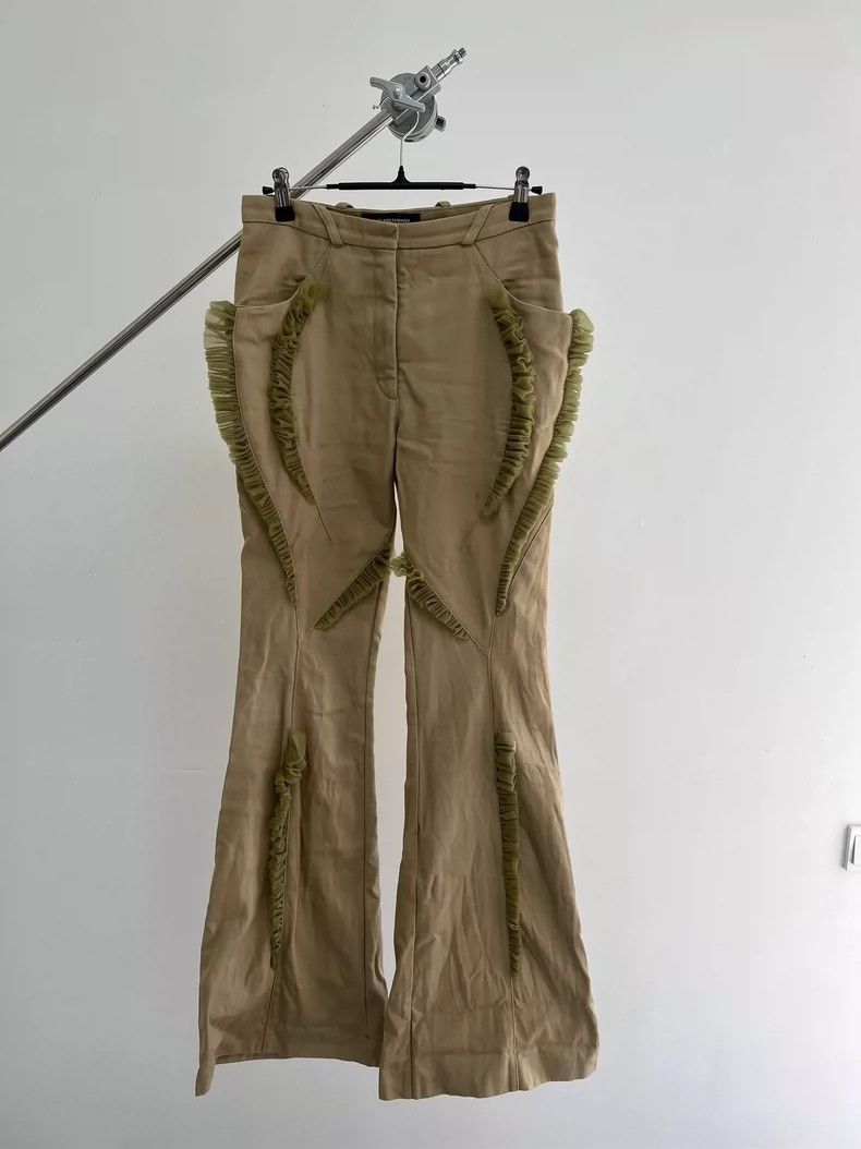Kiko Kostadinov KIKO KOSTADINOV Size SFW23 Lace Flared Trousers 2505-Nexta Size US 31 - 1 Thumbnail