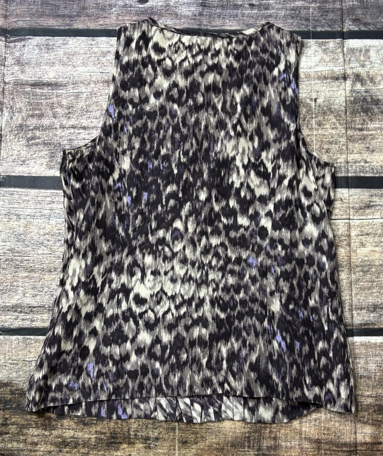 J.Crew J Crew Silk Top Women's 4 Abstract Sleeveless Animal Print Size S / US 4 / IT 40 - 3 Thumbnail