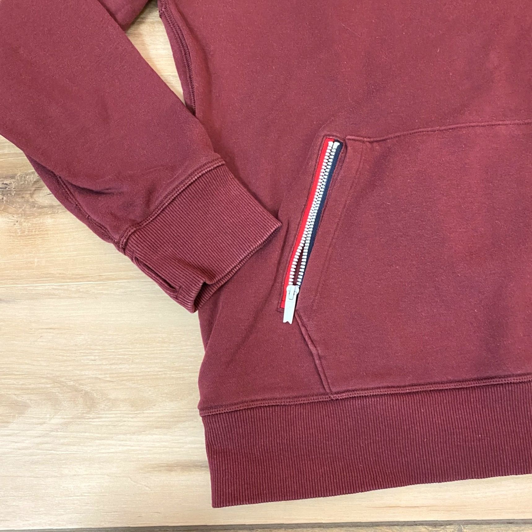 Vintage FourLaps Hoodie Men M Burgundy Rush Full Zip Pullover Sweatshirt Size US M / EU 48-50 / 2 - 3 Thumbnail