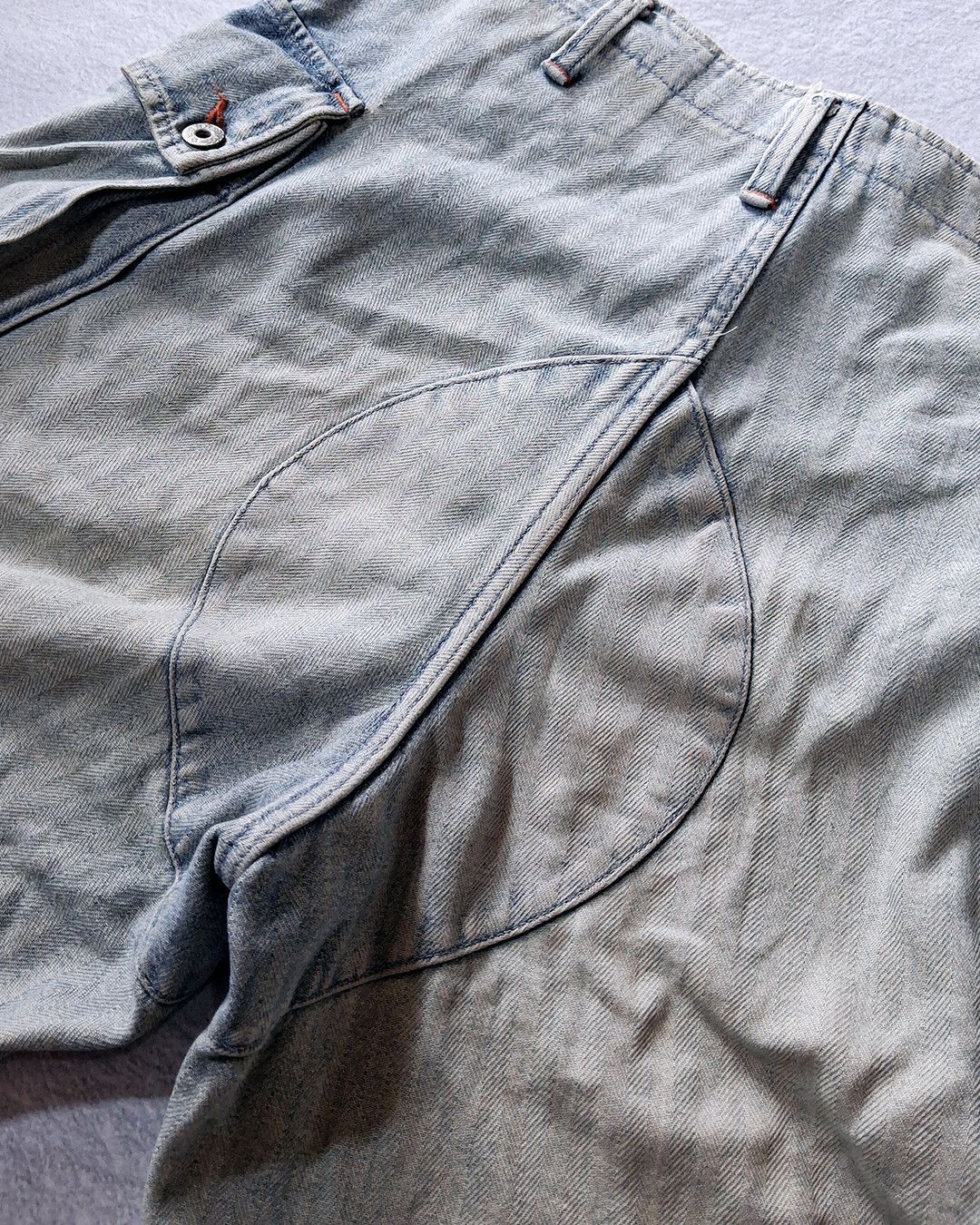 FOB Factory FOB FACTORY HERRINGBONE CARGO MONKEY SHORTS MADE IN JAPAN Size US 33 - 11 Thumbnail