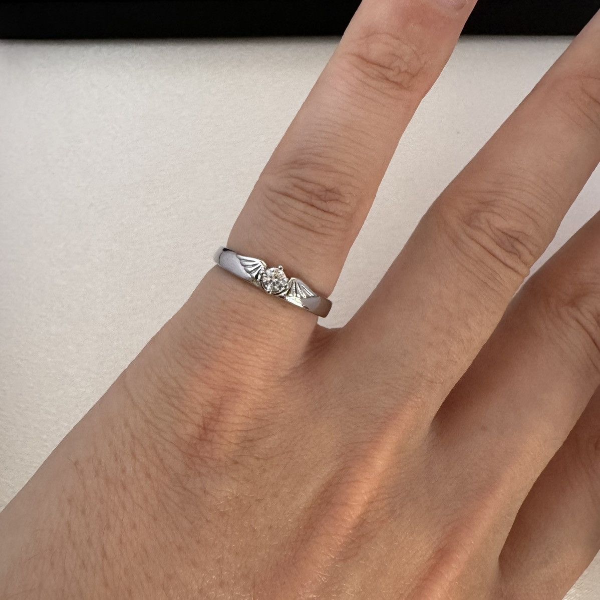Other Adjustable CZ Angel Wings Open Ring for Women Size ONE SIZE - 6 Thumbnail