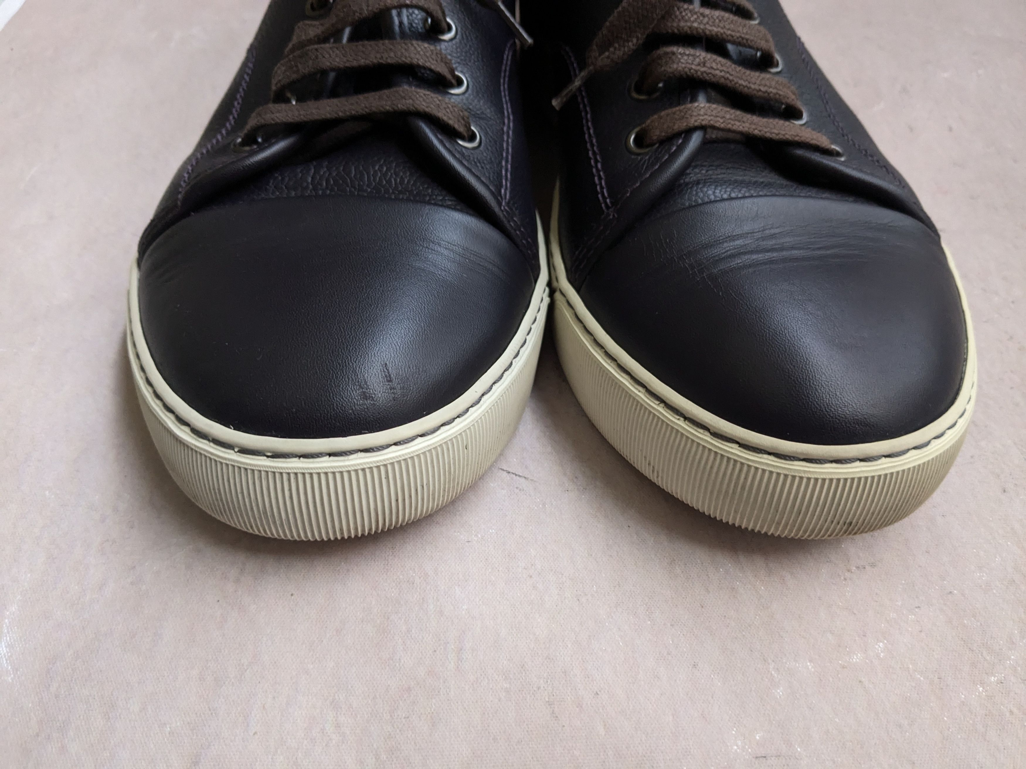 Lanvin Lanvin DBB1 Sneakers Brown Leather Low Tops 9 Size US 9 / EU 42 - 2 Thumbnail